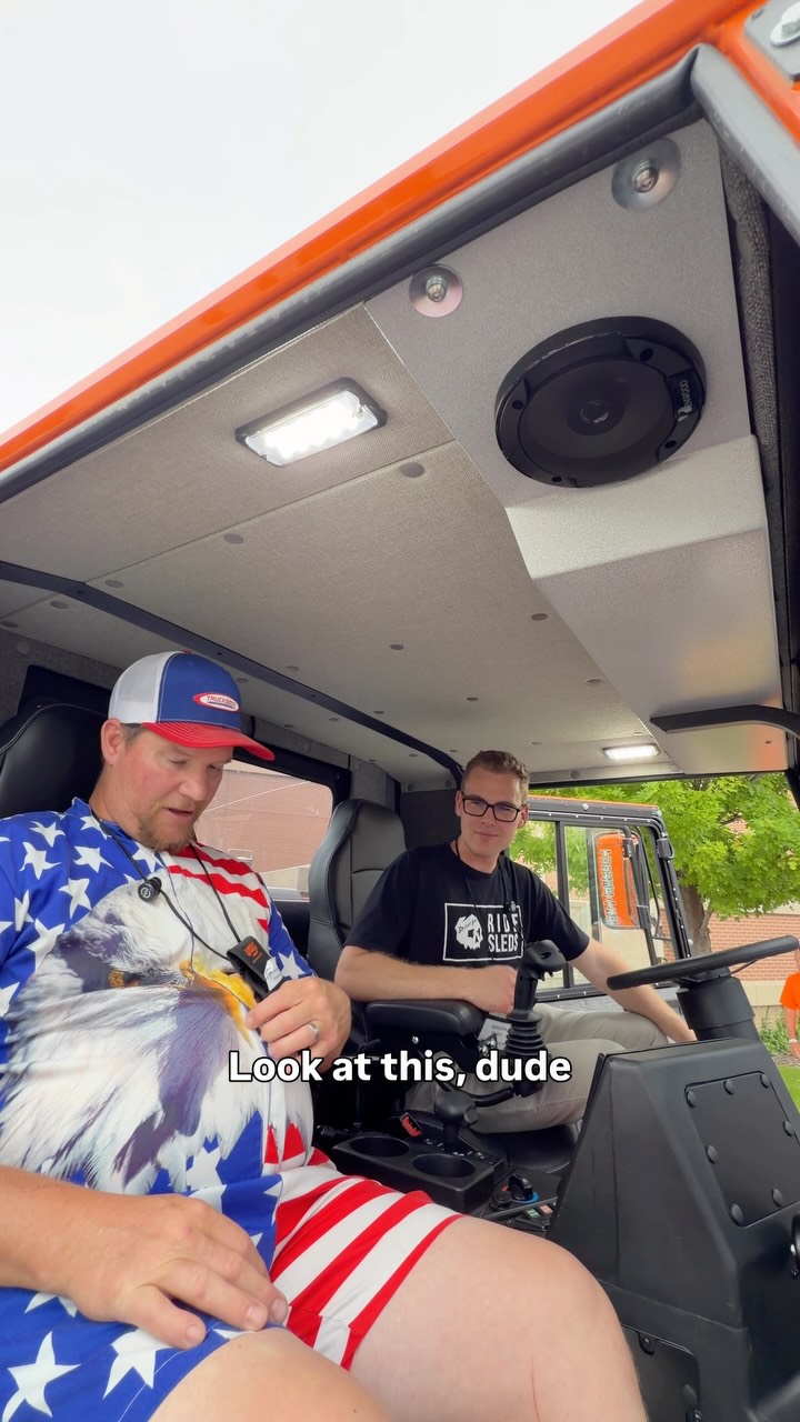 I had my doubts but I followed @dontfollowcal into the cab of this Tucker snow cat 😆 Thanks for sharing Cal! It was great to meet you at the 58th annual International Snowmobile Congress. I may have to head over to Utah this winter!

#snowmobiling #isc2026 #polarissnow