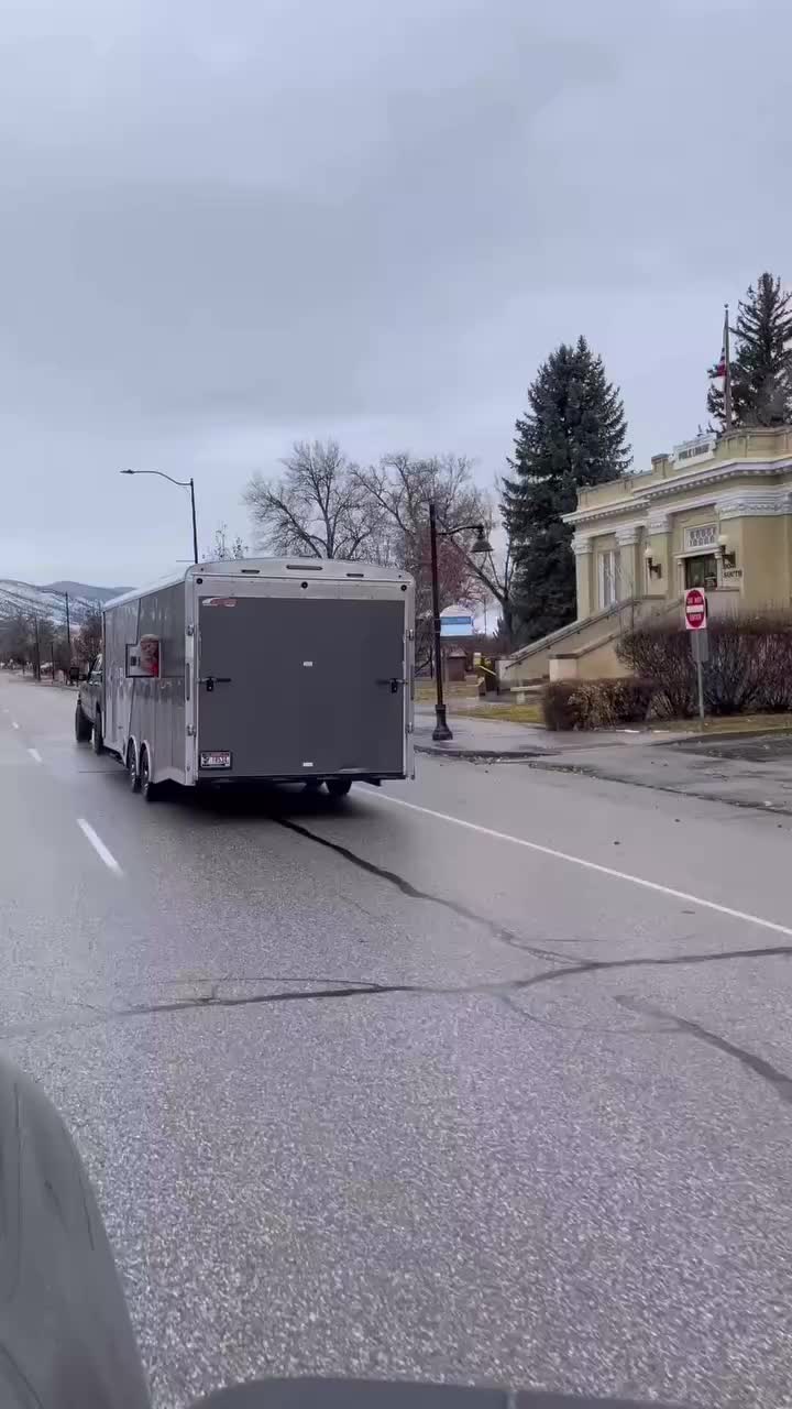 When you’re too smelly to ride in the truck