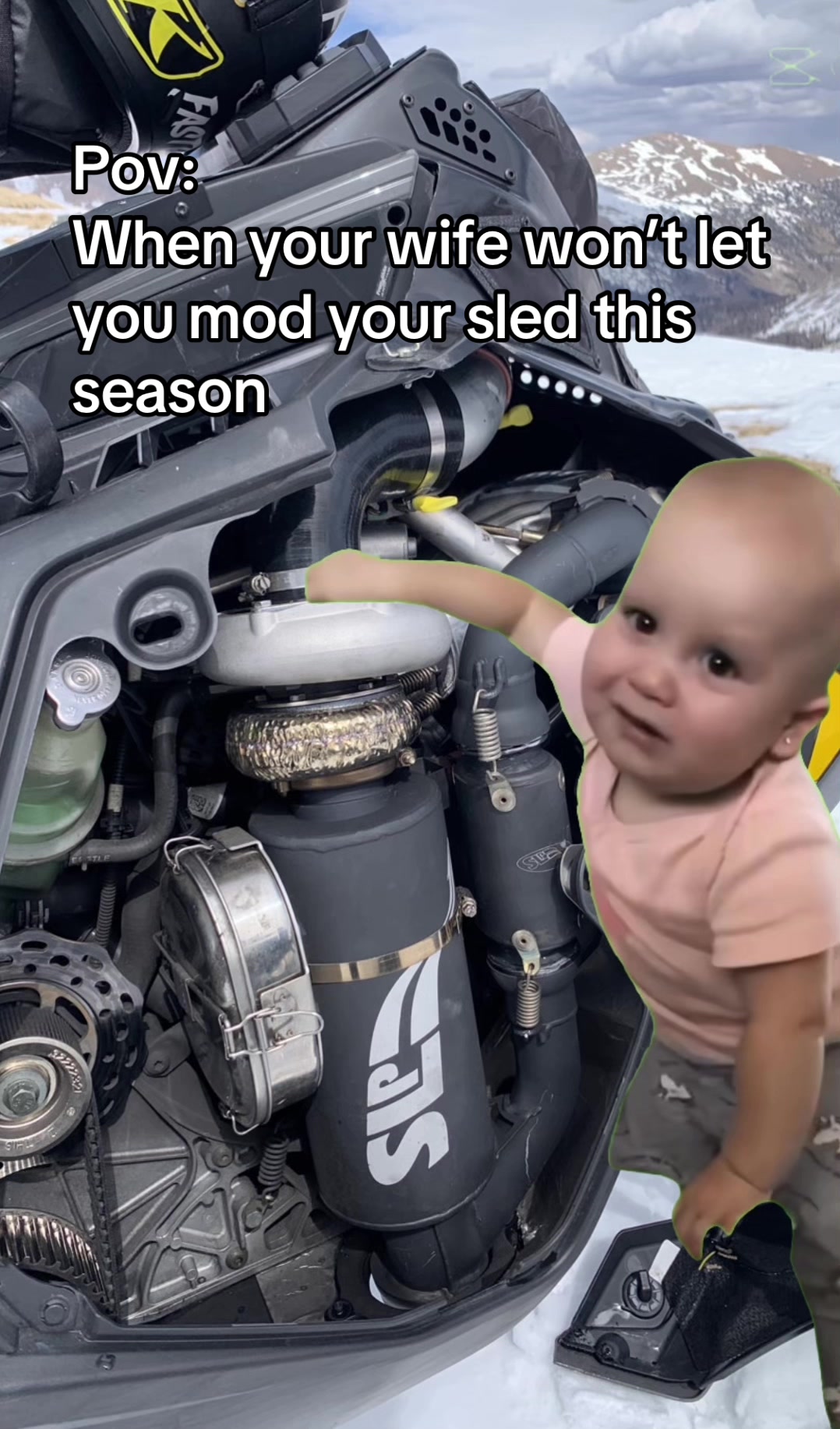 Mod hers too! #snowmobile #meme 