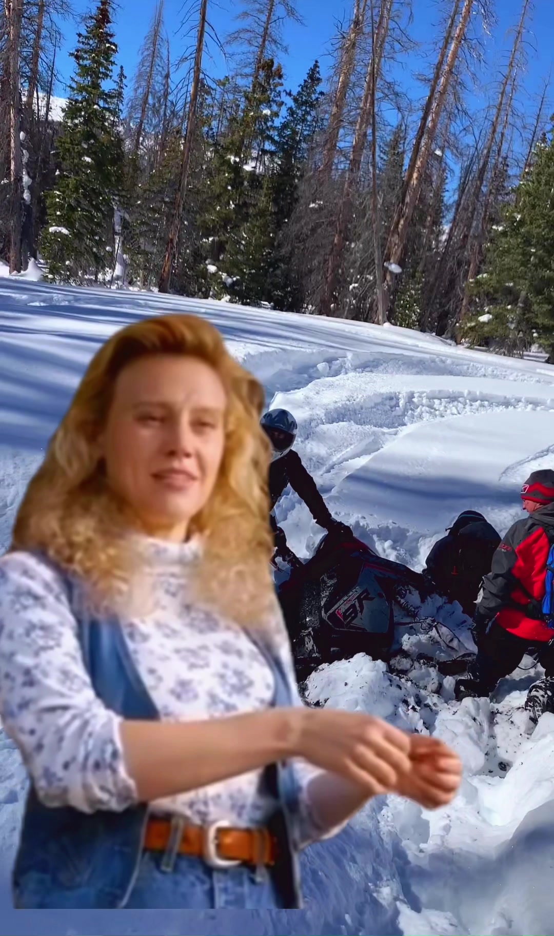 Cry less. Ride more.  Come ride and learn with me 😁 #snowmobile #burandtsbackcountryadventure 