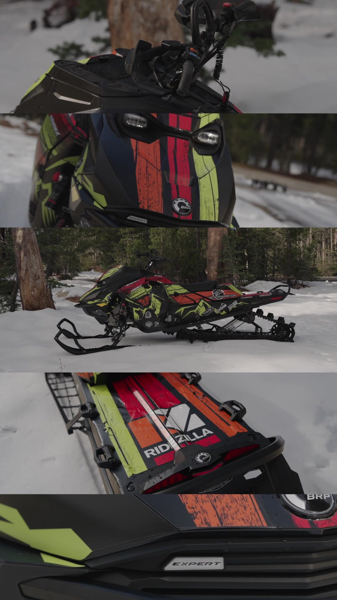 Every Angle ❤️  ❄️  The 2026 @Ski-Doo SummitX Expert with the 32” front end and the @ArcticFX Wrap. 