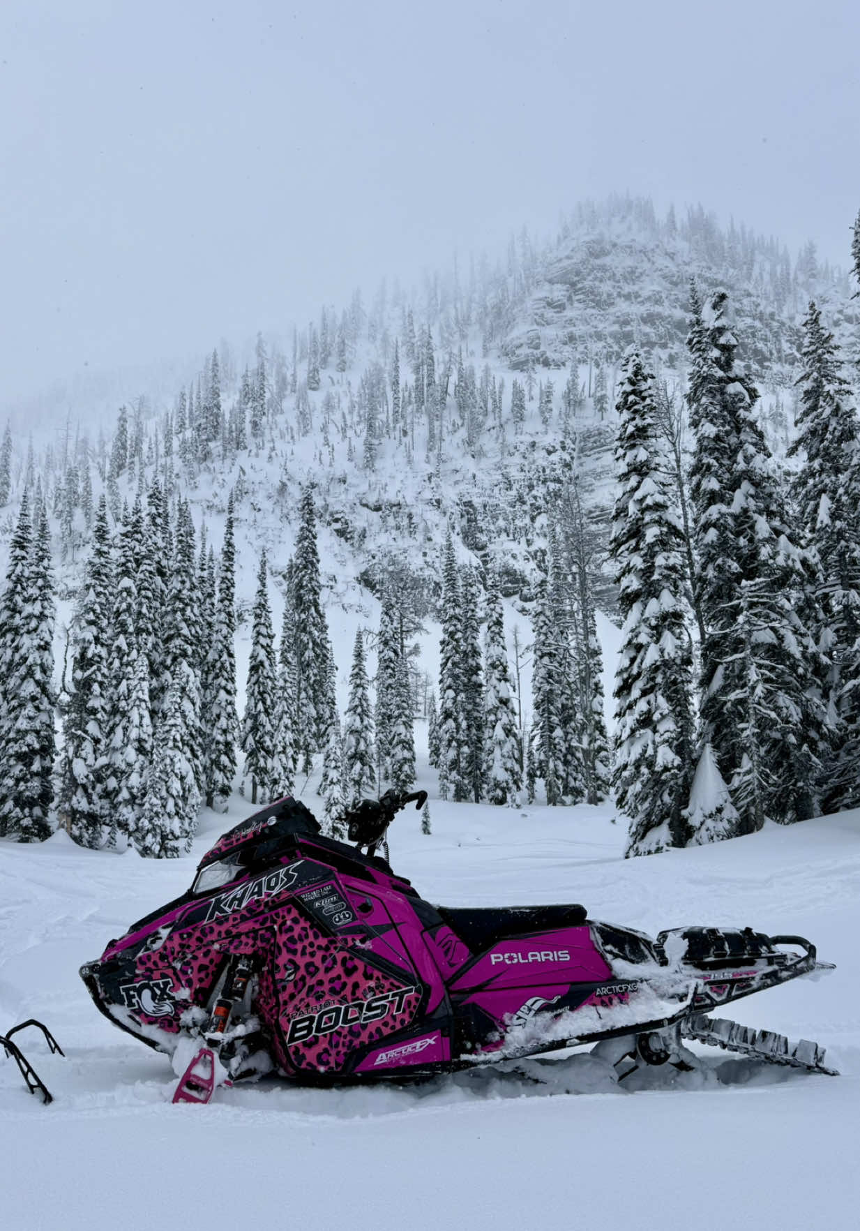 BEST sled of all ⏰ Polaris knocked the 2026 Khaos Boost out of the park!!! So stoked to be enjoying this machine! #THINKoutside  @arcticfxgraphics @ridefoxpv @backwoodsbmp