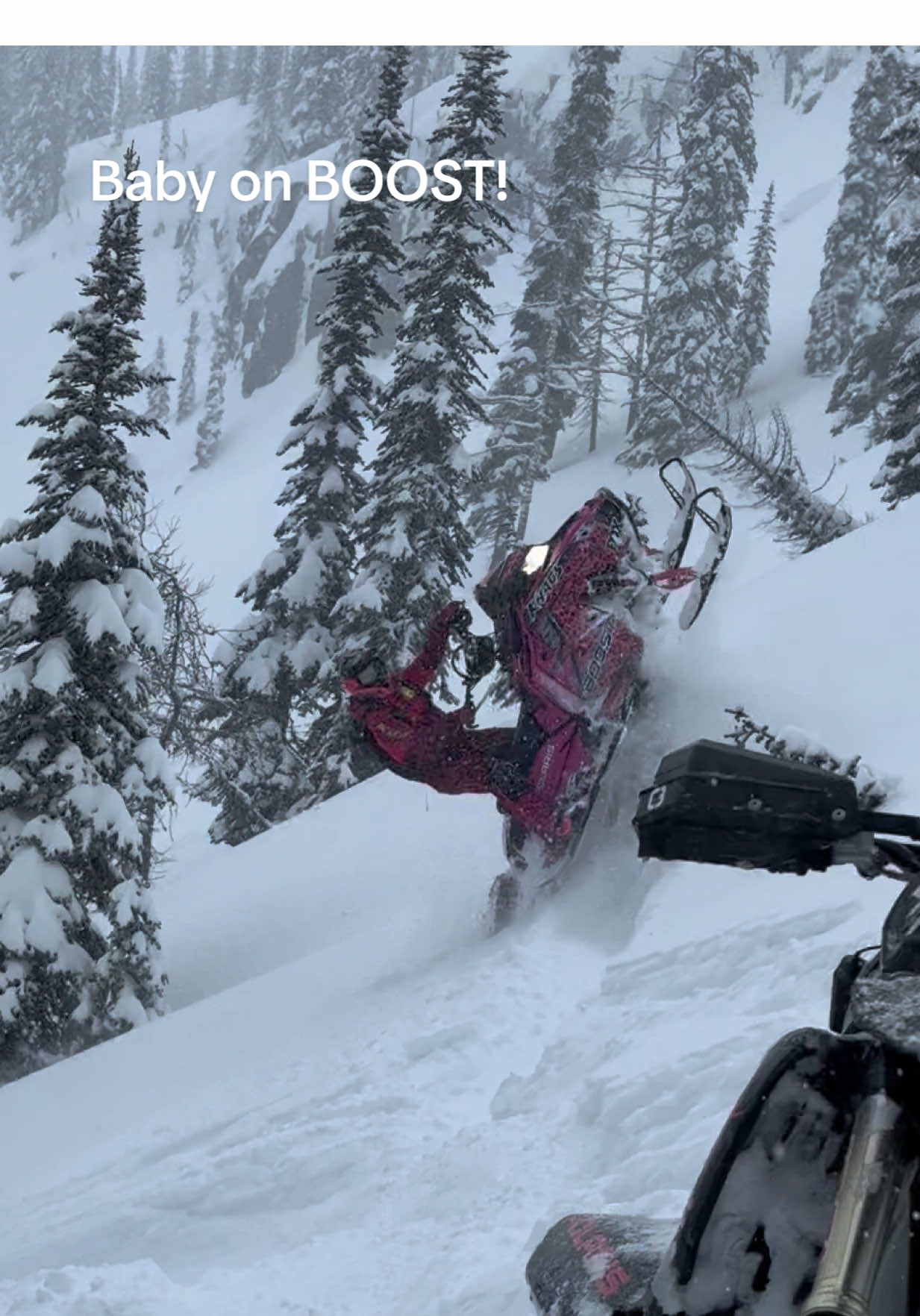 Baby on BOOST! @KLIM @ArcticFX @Isaac Hockley 