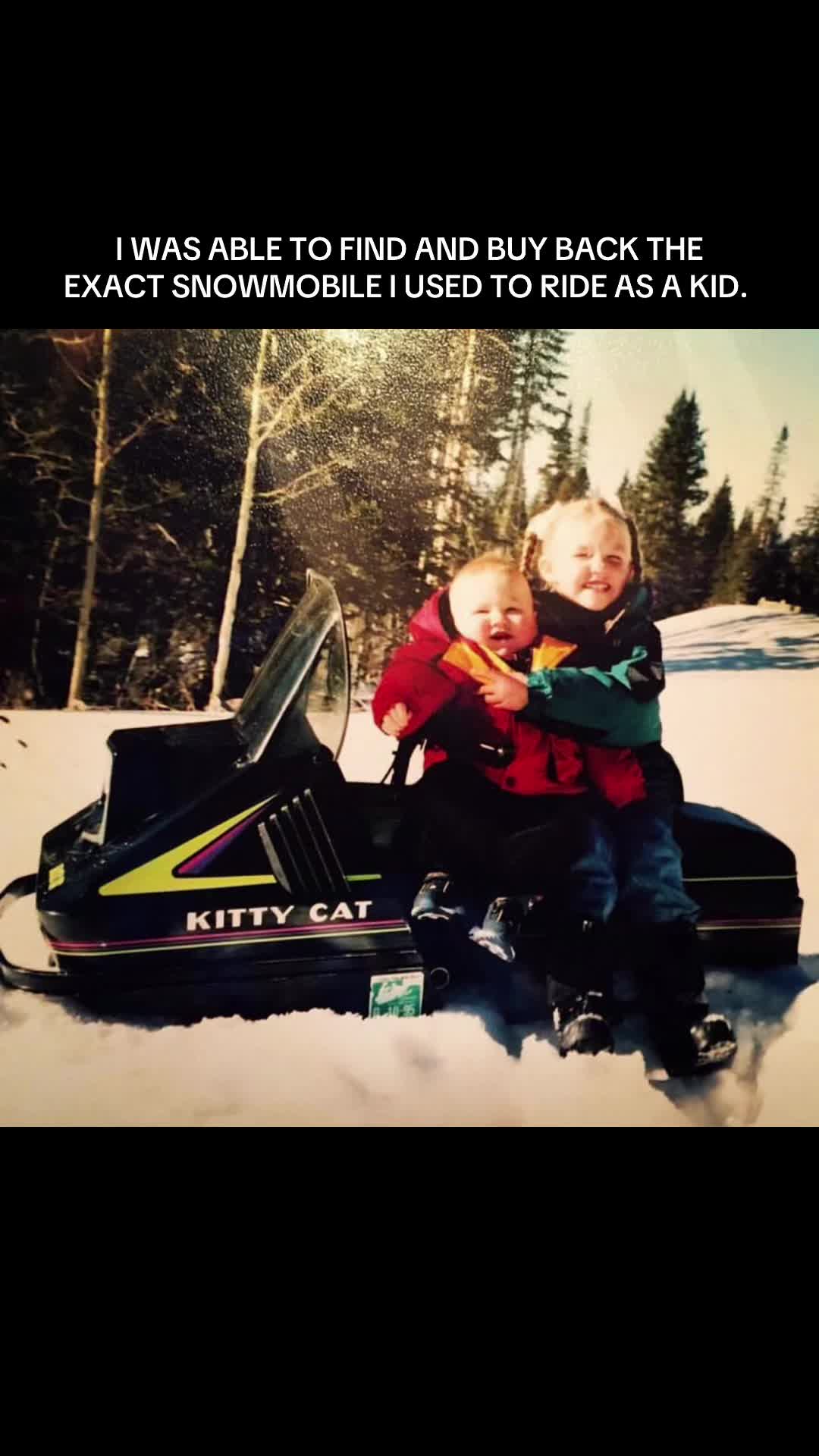 This weeks project: restore the kitty cat for my kiddo!! He is such a good little helper and is so excited about the snowmobile! Hopefully we can get him on it this weekend! What else should we do to it?? 🤘🤘#snowmobilemom #familythatridestogether #snowmobile #fyp 