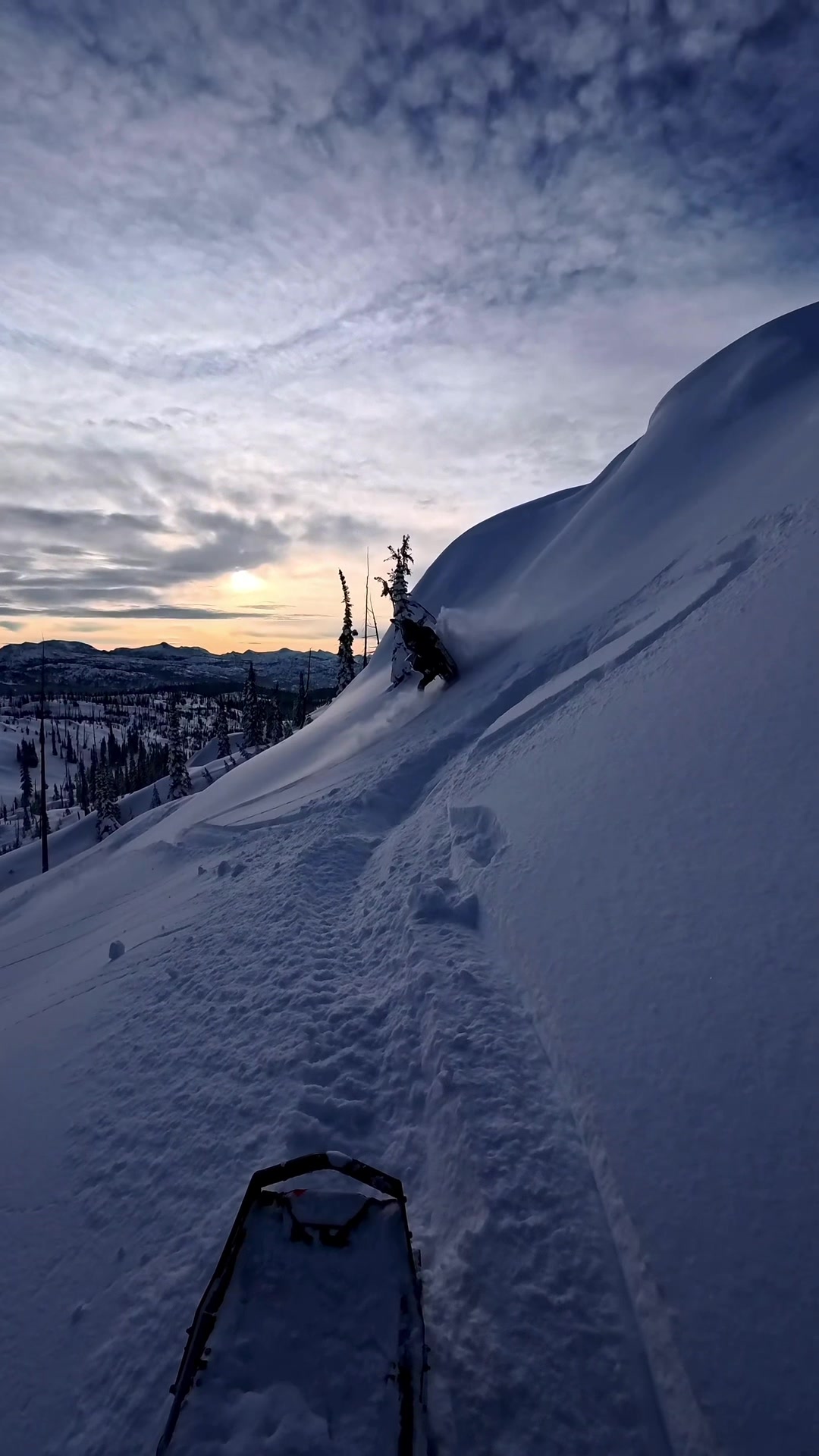 Sunrise rides  @Derek Pfost 🎥 #snowmobile #sledtok #sunrise #snow #polaris 