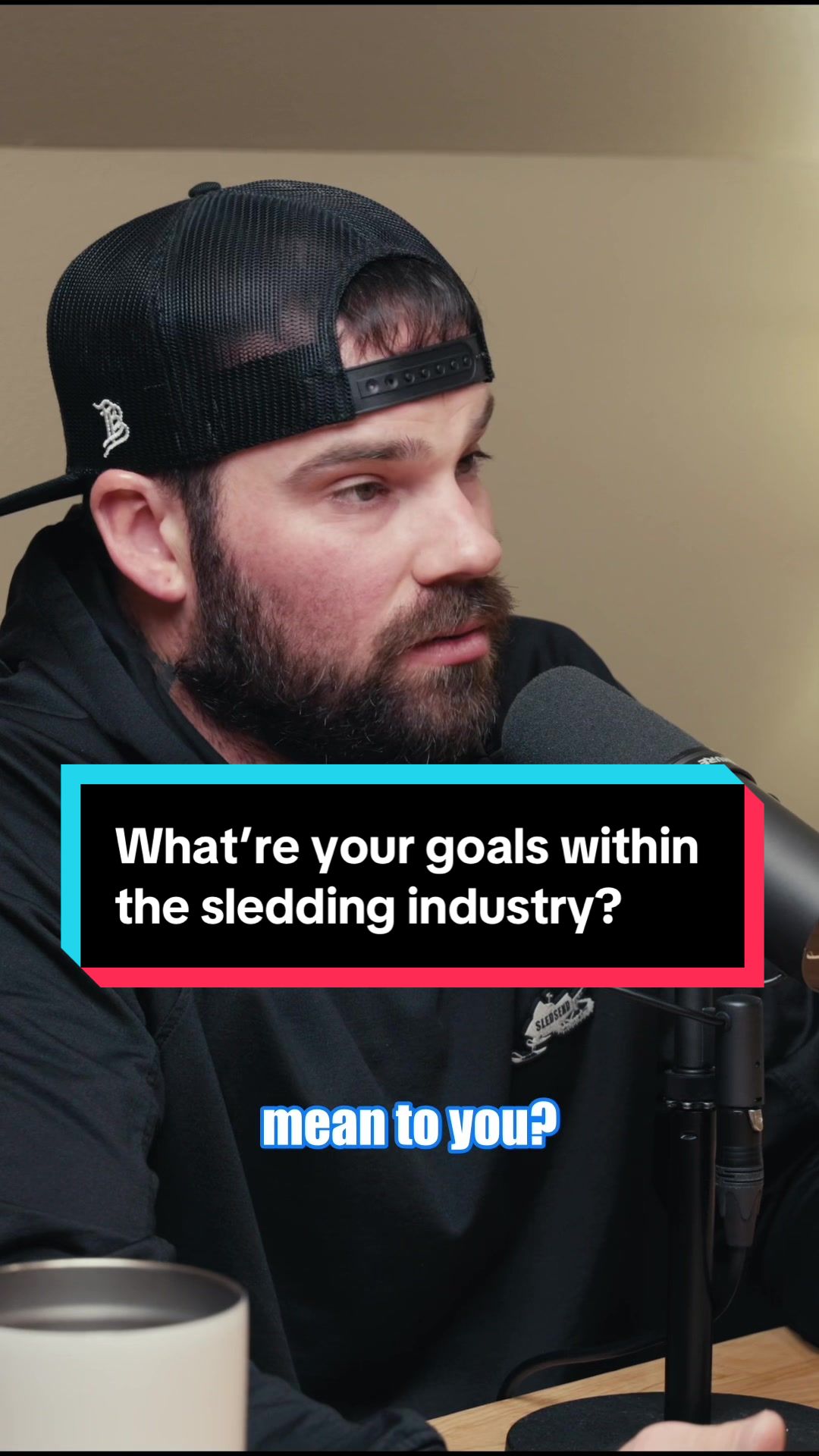 What’re you aiming to ultimately achieve  within the sledding industry? Clip pulled from today’s episode of the SledSend podcast.  🎥 @jeffware_  #sledsend #brotherhood #fyp 