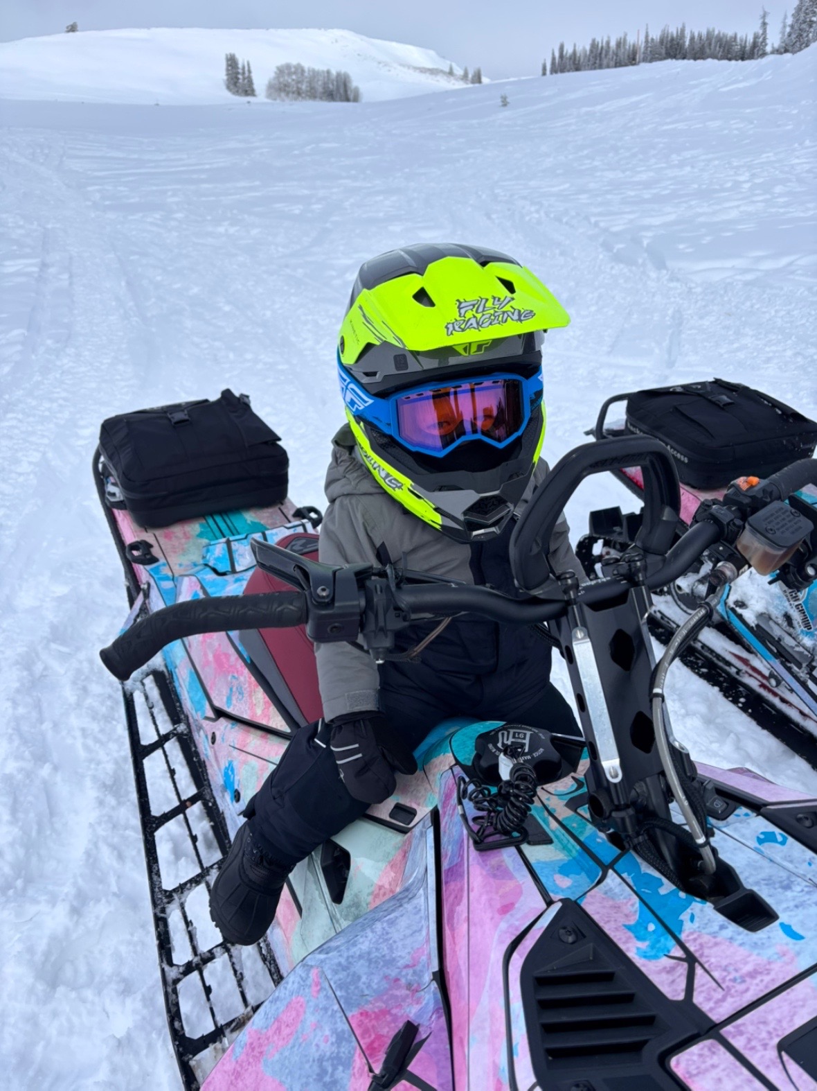 I have been waiting for this day for so long! So glad we were able to get him out. He loved it and we will definitely be taking him out again! How old were your little ones when you first got them out?? Any tips on how to keep their little toes warm?! #snowmobilemom  #snowmobilelife #winter #tempestoptics @Tempest Optics 