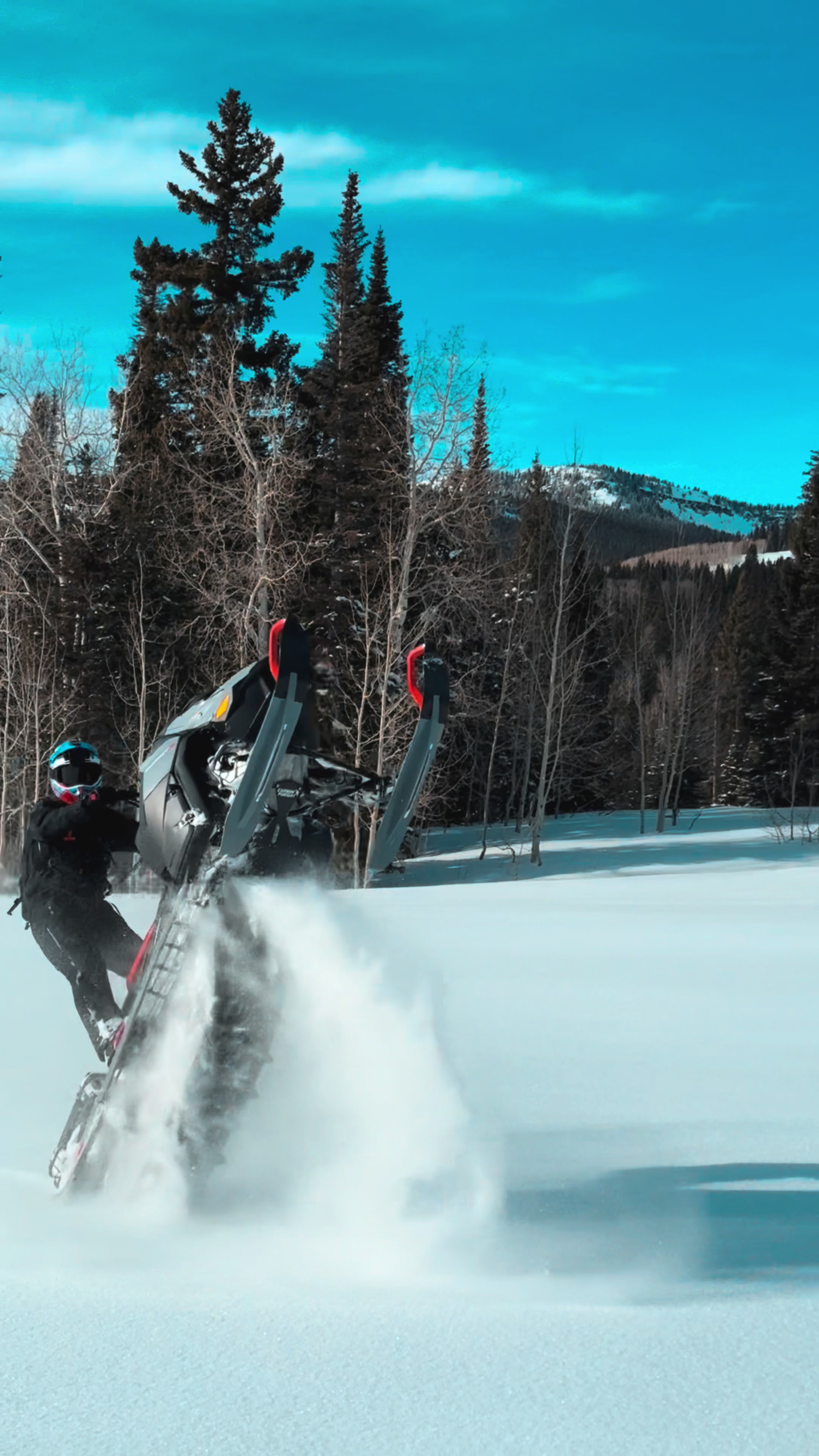Hard to beat a fresh @skidoo turbo wheelie!!! #brpdealerambassador #snowmobile #snowmobiling #snowmobiles 