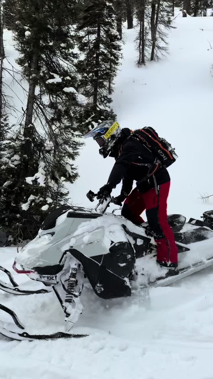 Cowboying a white horse has never been so good!😎✊🏼 #whitegold #thatskidoofeeling #islandparkadventures #idahome #techlife @Ski-Doo @Tempest Optics @Island Park Adventures 