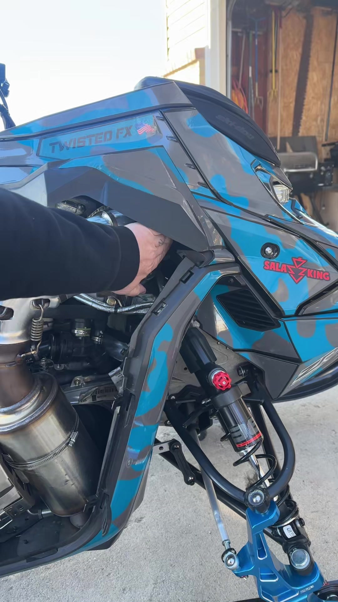 No head gaskets were blown in the making of this video #turbo #snowmobile #skidoo