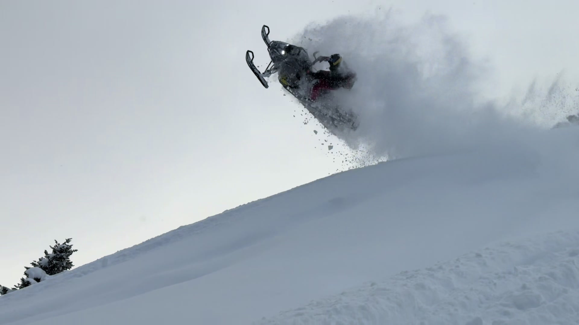 I Actually landed it!!🤣🤯 @Ski-Doo @Tempest Optics #thatskidoofeeling #whitegold #idahome #techlife #winter 