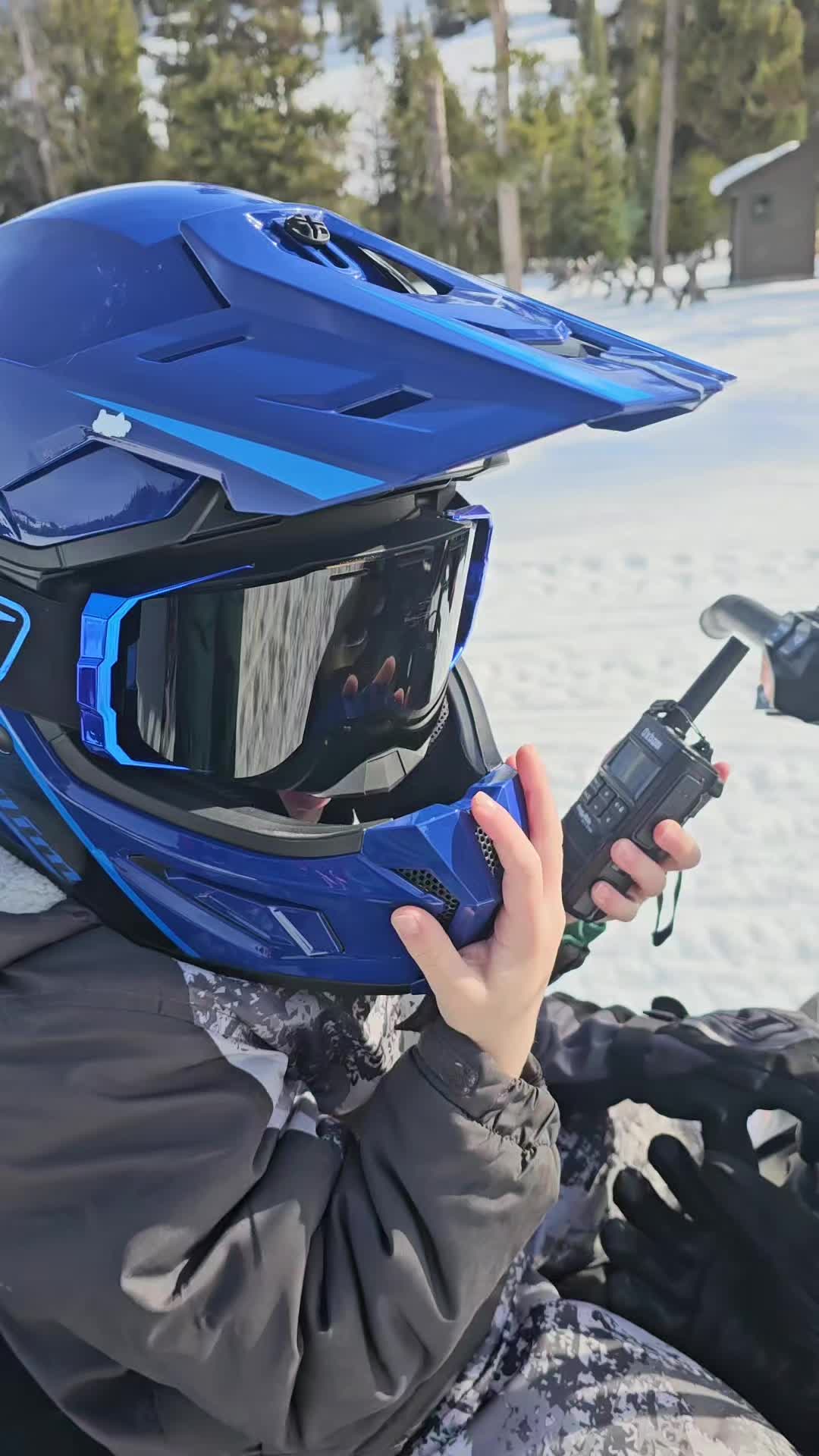 Teaching good communication early in this @Oxbow Gear  home! Coming in handy when locating @gballs440 when he ski toured from Strawberry Creek to @boxylodgewy!  #OxbowGear #JourneyFarther #OxbowAthlete