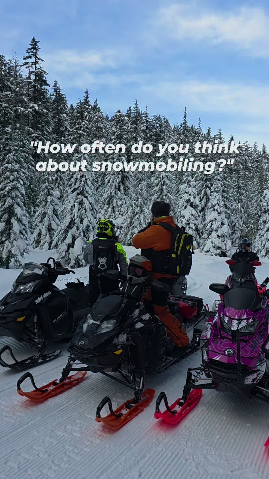 Be honest… how many days a week are you thinking about riding? 👀❄️ #Snowmobiling #Braap #SledLife #Snowmobile #Obsessed @DSGOUTERWEAR @Ski-Doo @Oxbow Gear @Tempest Optics @Deviant Ink @sledgirlz 