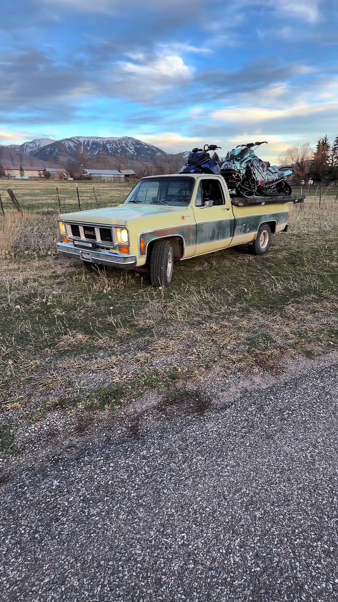 @Ski-Doo @KLIM #GMC #oldtrucks #trucktok 