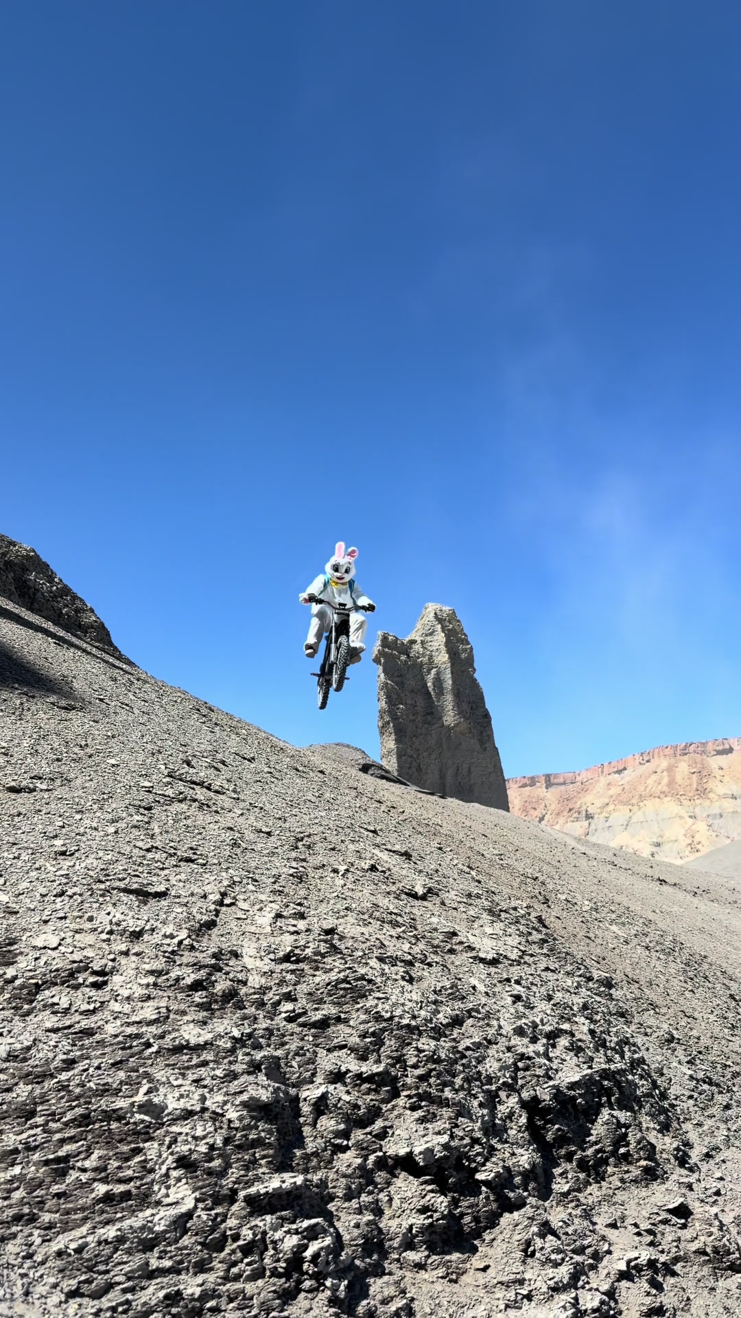 The Easter Bunny is getting wild in #swingarmcity on his @E Ride Pro  #OctaneCowboys #Sendit #ExtremeSports #AdrenalineJunkie