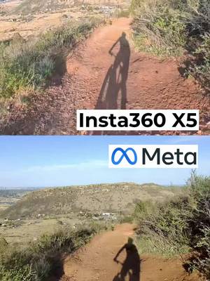 Which is better? Unedited clips from #insta360 & #metaglasses  The Insta has been my “go to” for a few years.  It’s a true POV camera with tons of options to adjust. I thought it was unique to compare the two on a split screen. The max recording time on the Metas is limited to 3 minutes.