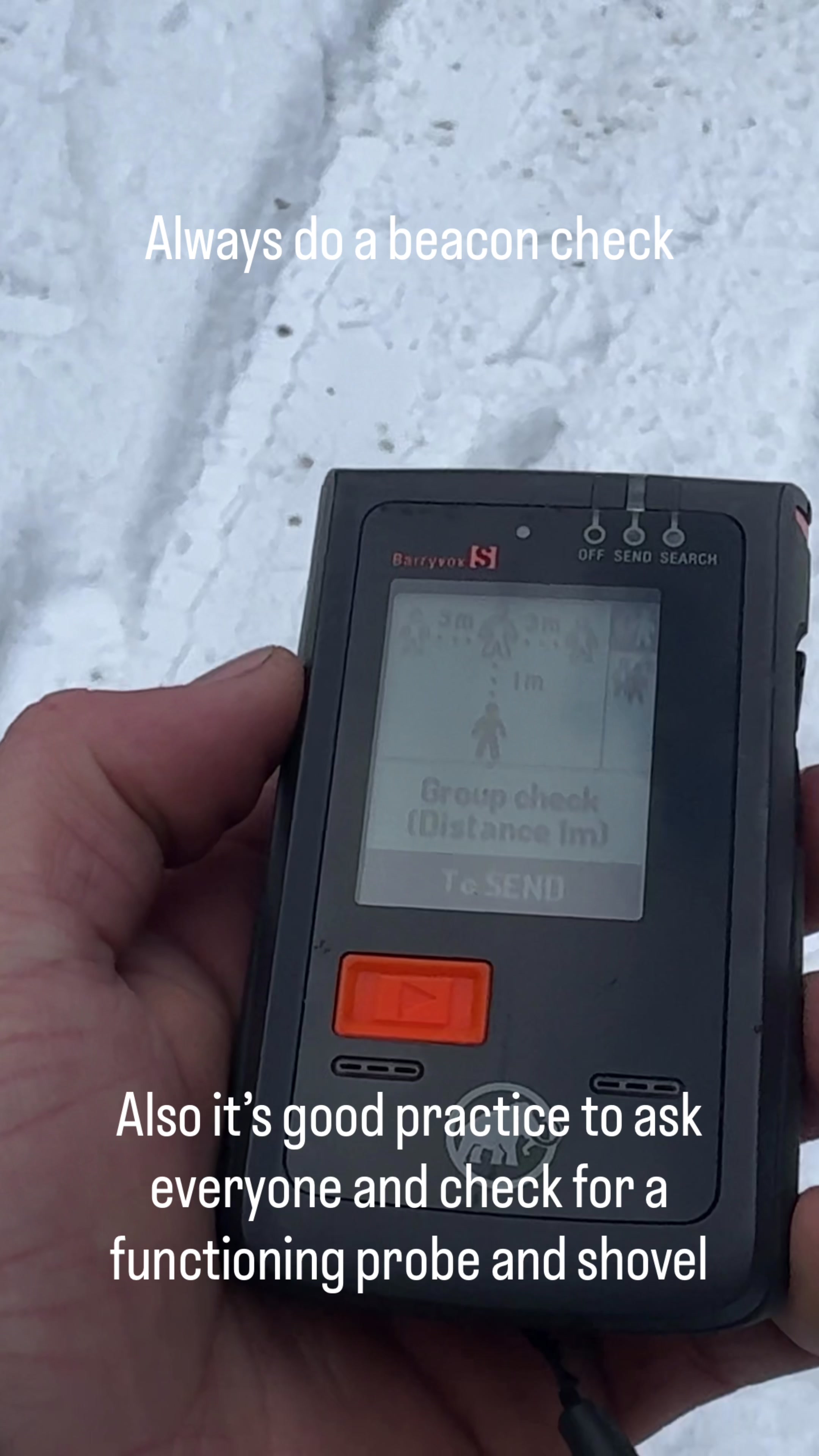 Has your group made a good habit of avalanche beacon checks? #safety #avalanche #backcountry #ridecmp #snowmobile 