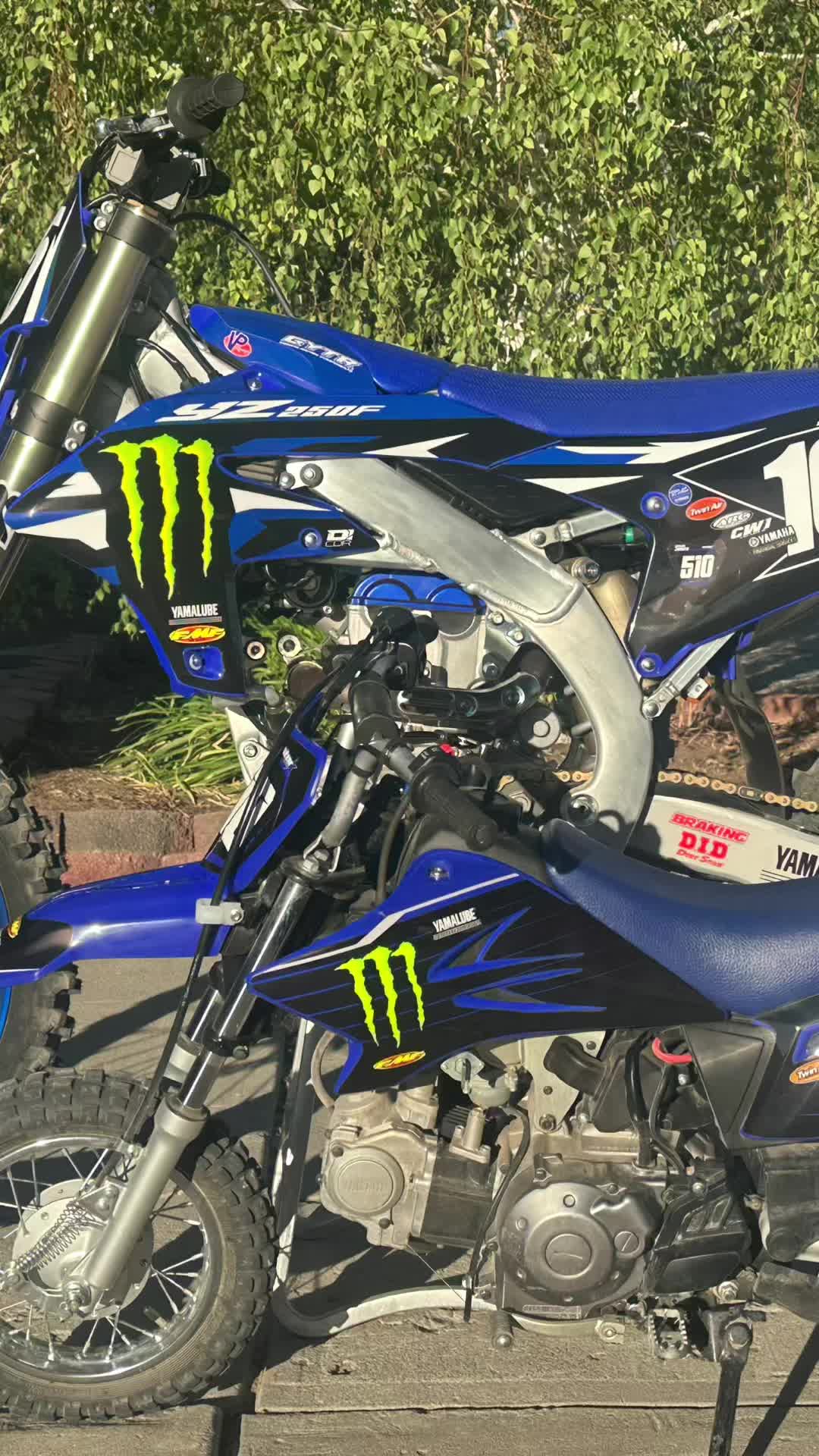 Father/son things #yamaha #monsterenergy #motofamily 