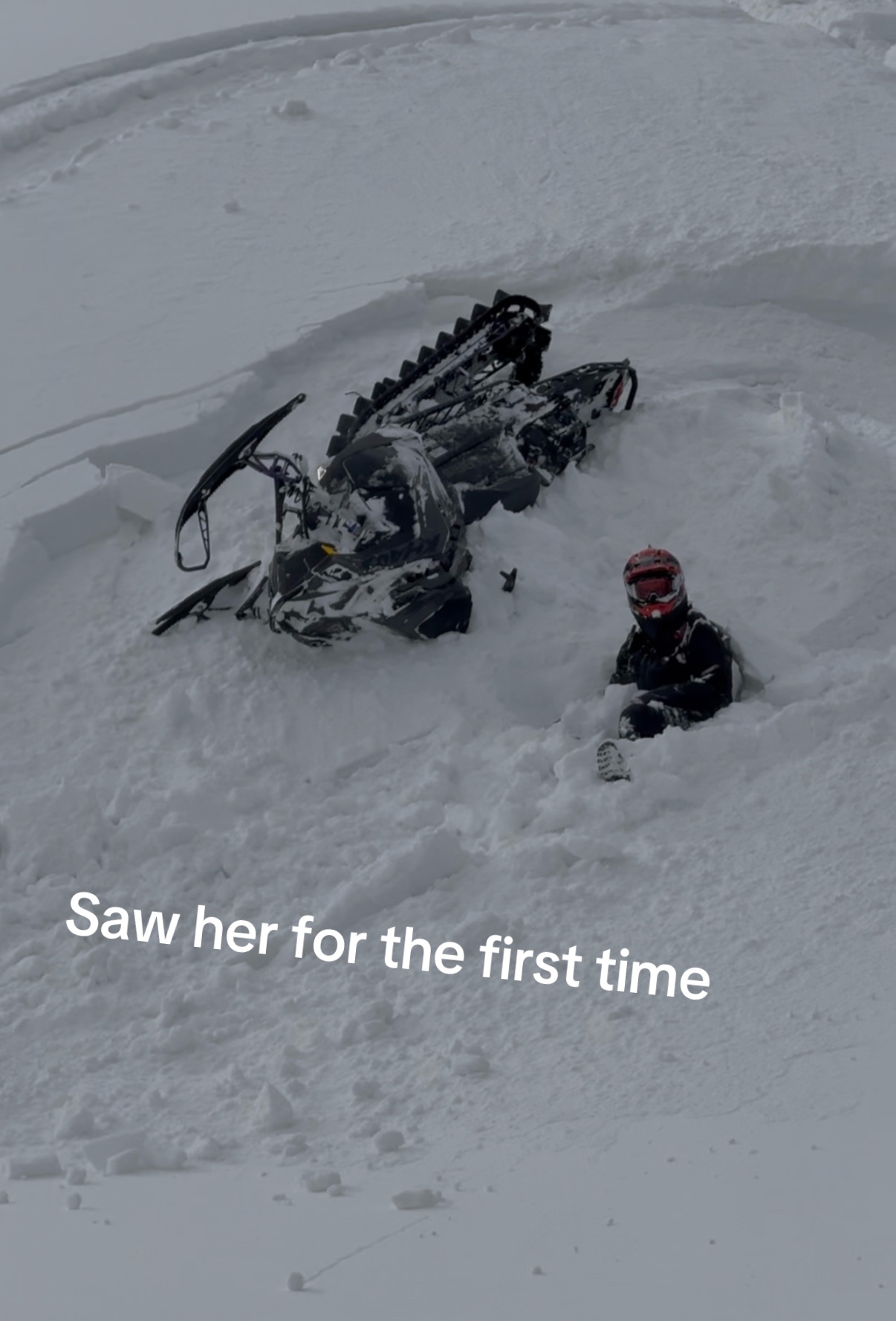 Still bad at riding but getting there 😂😉 #polarissnowmobiles 