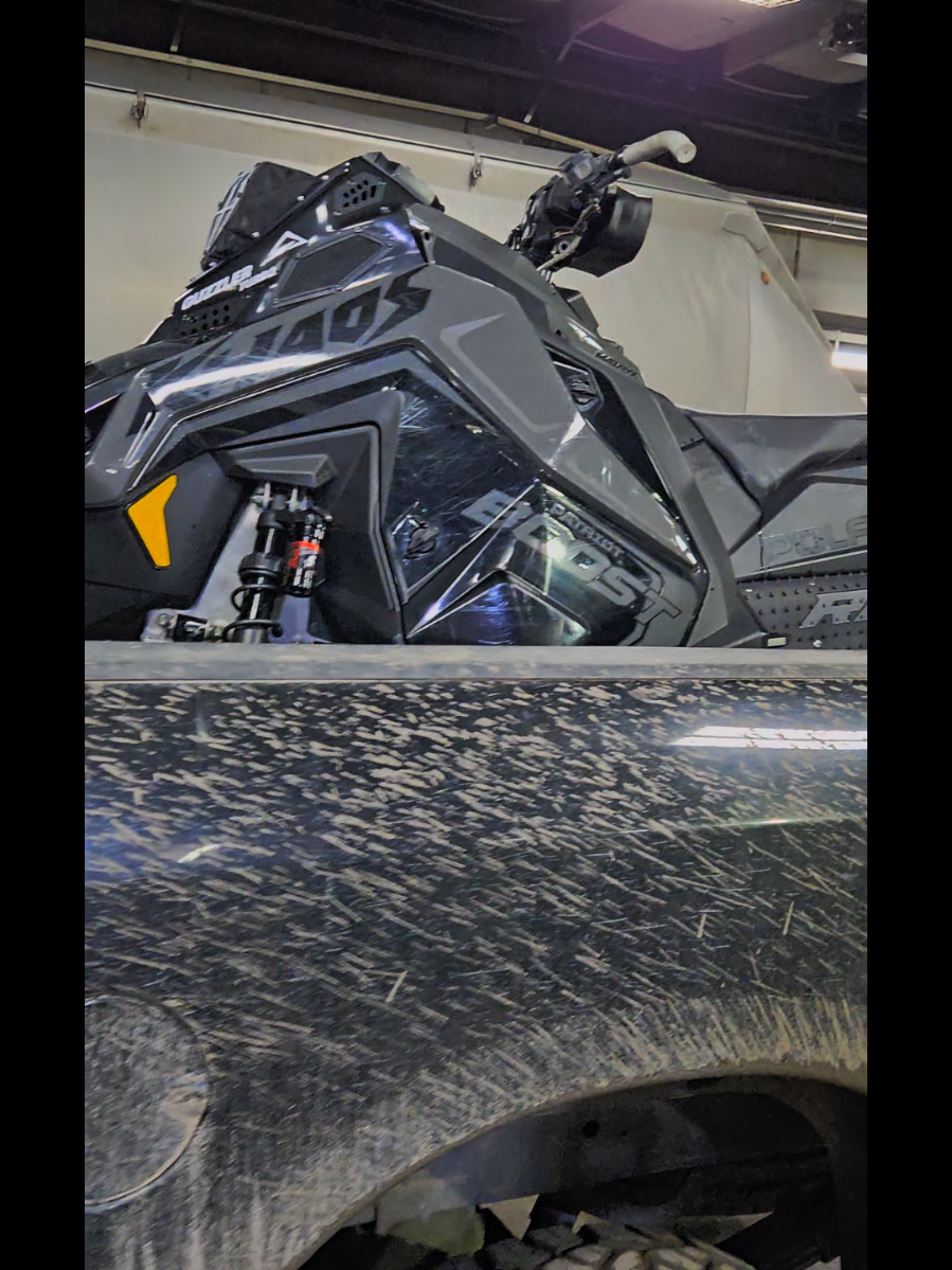 Sledding season is just around the corner and it is about time to start cranking out the rest of the repairs, upgrades, and prep for riding. May have a shorter rear bumper and a 146 set up in the future for this boost buggy! Anything to make the first backflip attempt less intimidating and more doable 🤣 @sledsend  @Rox @CheetahFactoryRacing  @Avid Products  @SLP  #sledsendbrotherhood #sledusa #polarissnow 