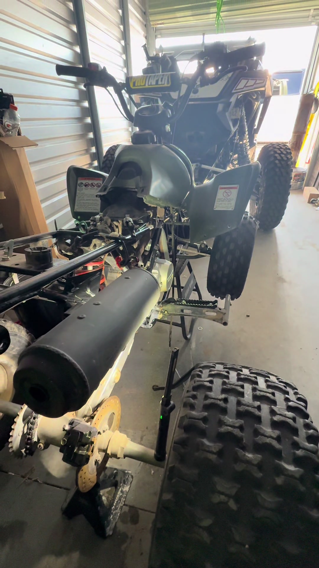 TRX90 UPDATE!!  It’s coming right along. #letsgo #trx #honda #90s #ripper 