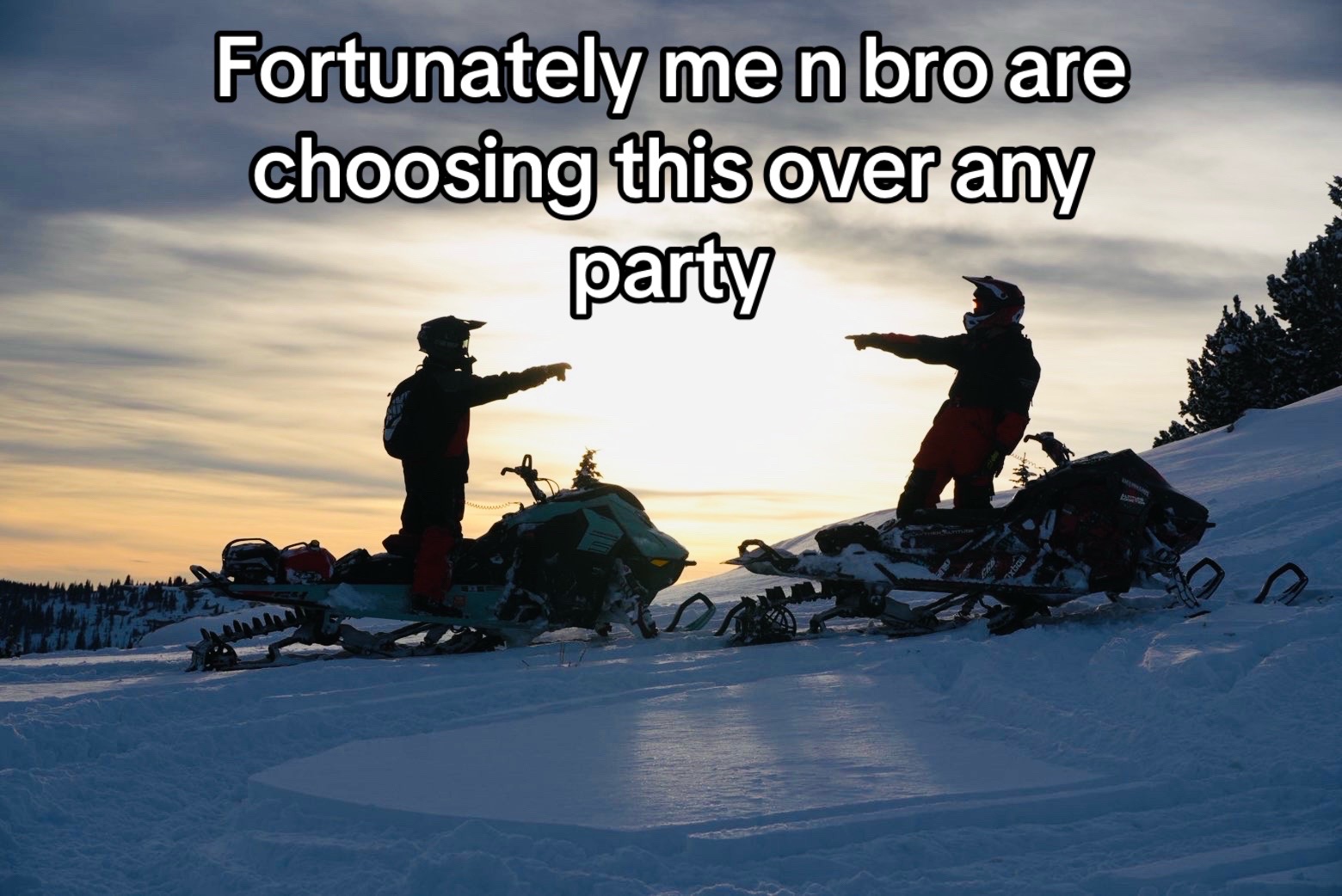@Laythen Underwood #snow #party #bro #sleds 