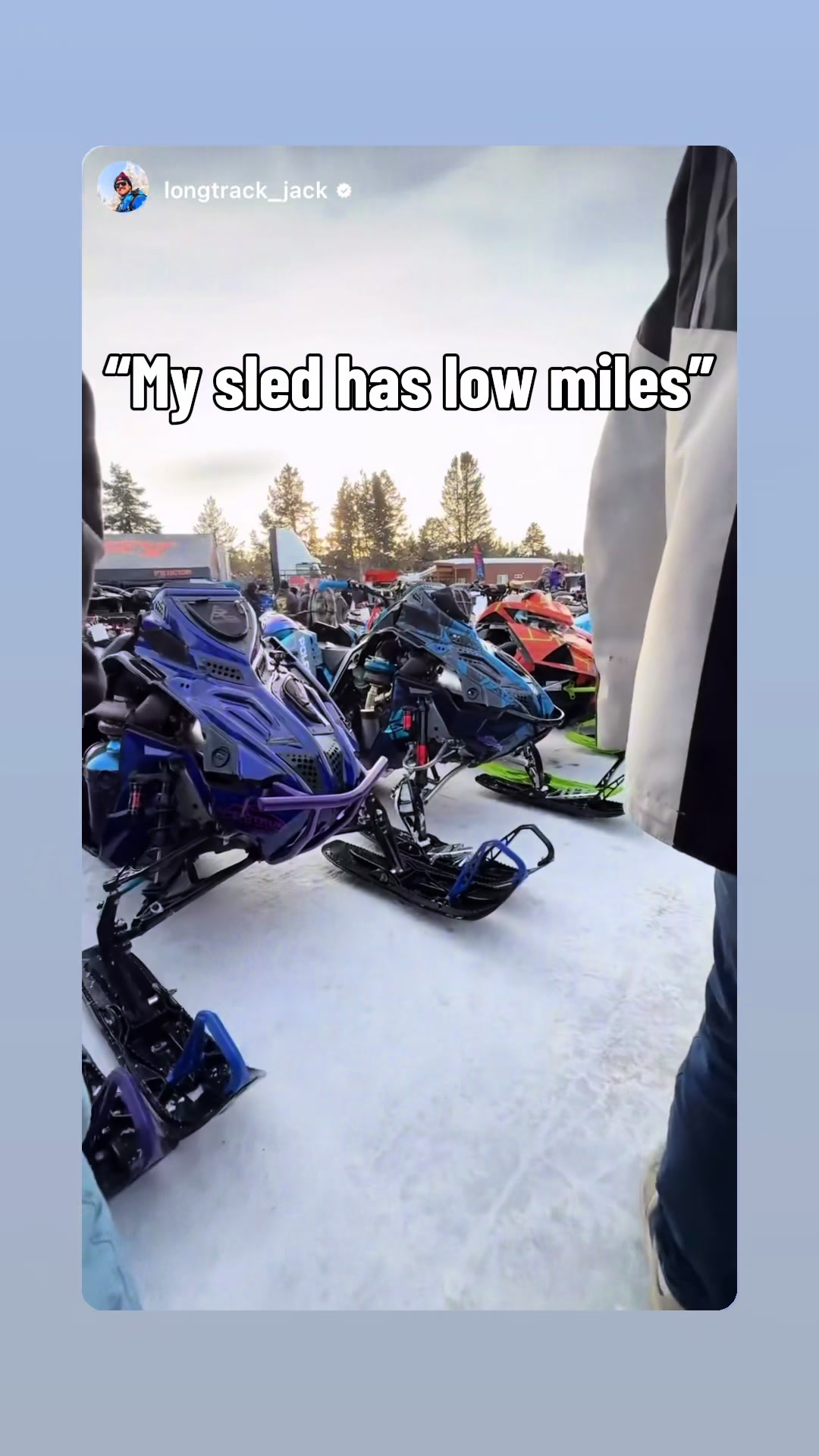Honestly it only has 1100 miles🤷🏻‍♂️ #polariskhaos #snowmobile #fyp #turbo #outwest 