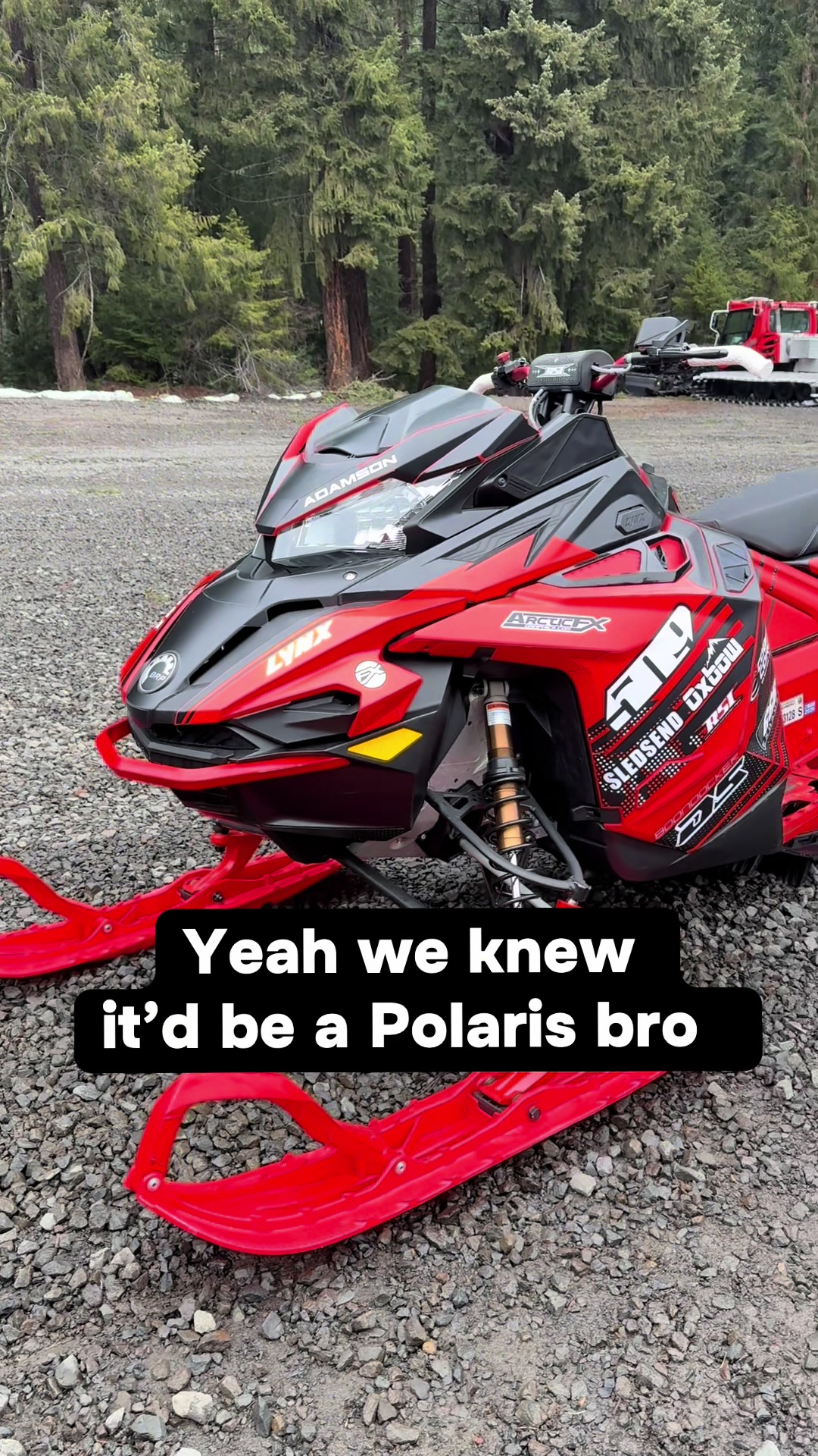 Typical RMK guy right here  #polaris #skidoo #arcticcat #lynx #snowmobile 