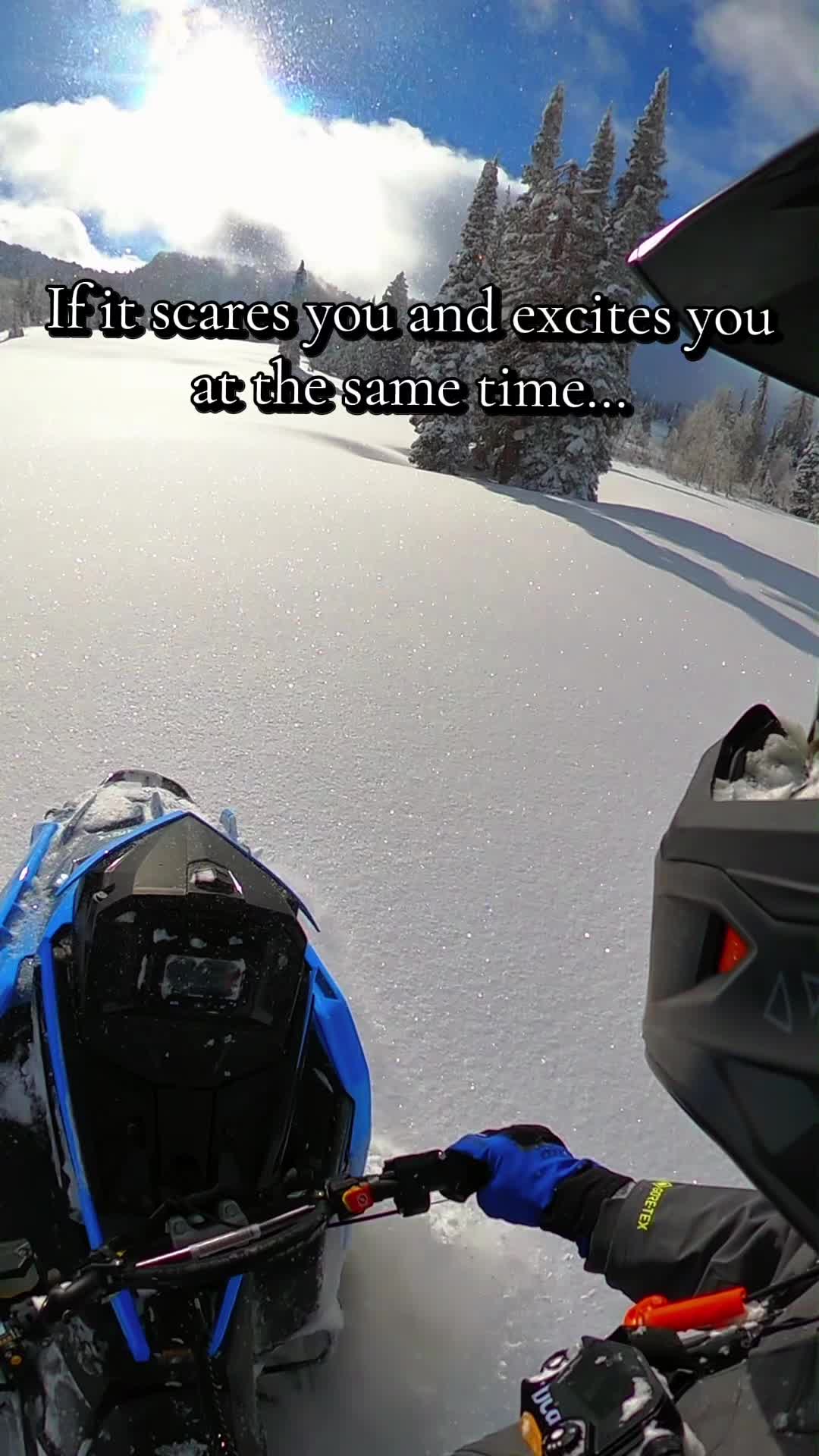 Philosophically this is true for me with my personal growth… But this could also just be a metaphor for your girlfriend or wife 😂🤝 @Simmons Flexi-Skis  #snowmobilelife #backcountry #polarissnow #throttletherapy #snowmobilevideos 
