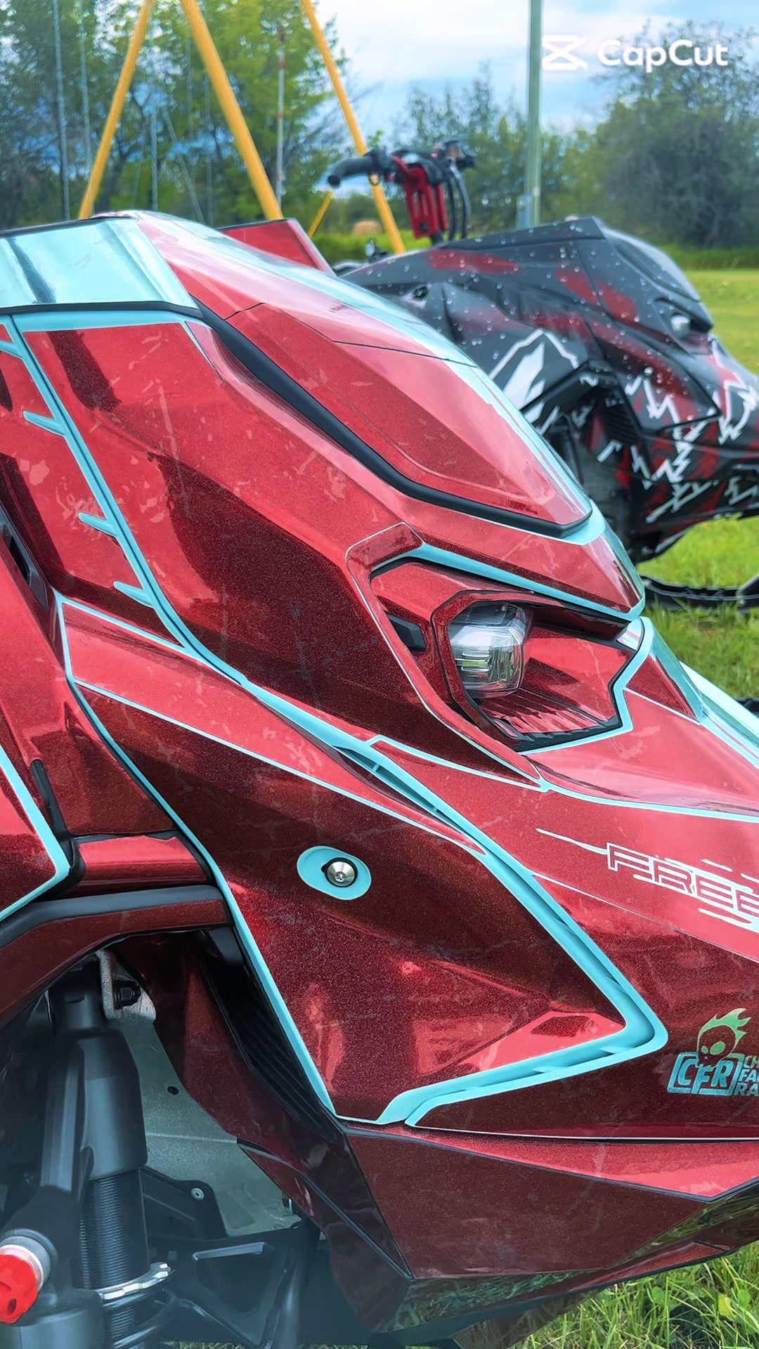 50/50 freeride😀 @M7 Designs @Ski-Doo #skidoo #turbotime #freeride #sledding #sledtok 