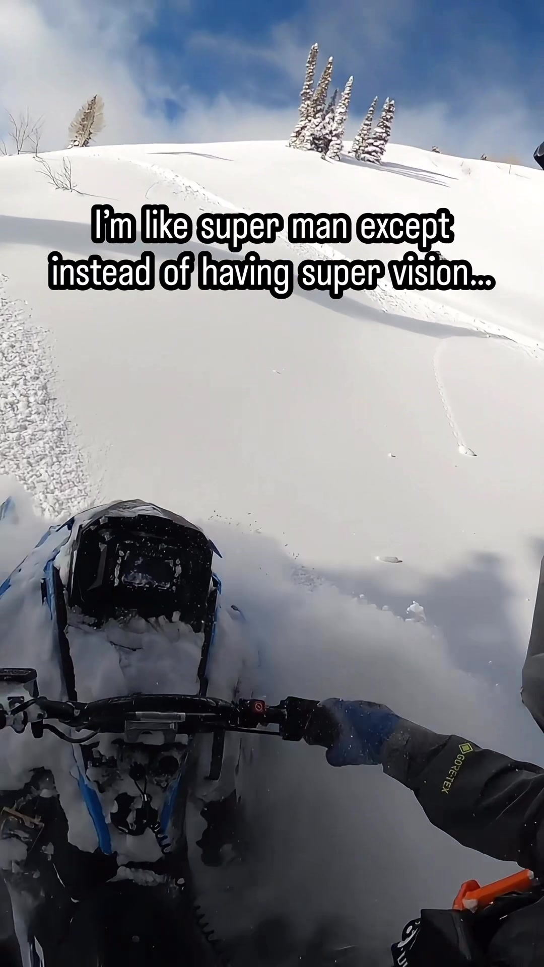 With great horsepower comes absolutely no responsibility. 🦸‍♂️ @Simmons Flexi-Skis 