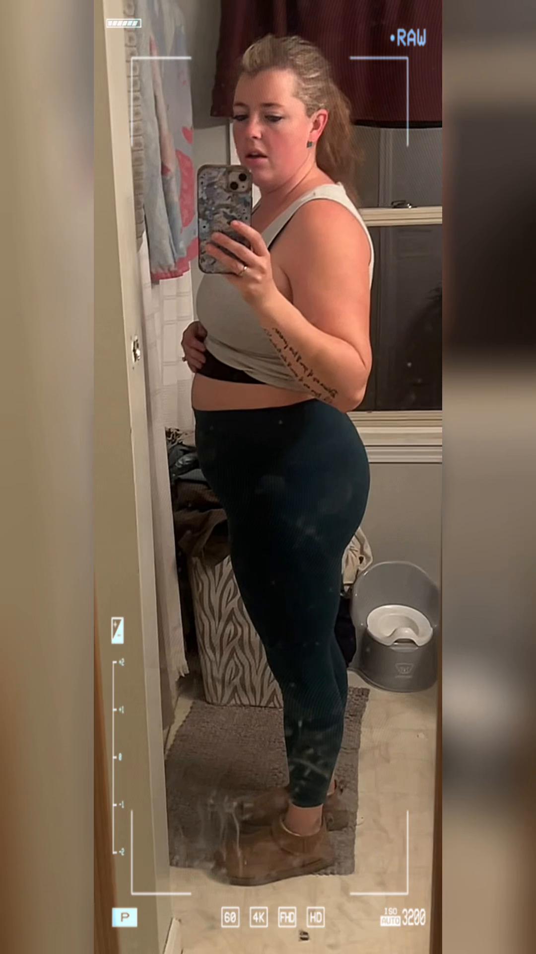 It’s been almost a year since I began this journey and I would never look back! I’m learning to love myself again! #fyp #momtok #weightloss #weightlosscheck 