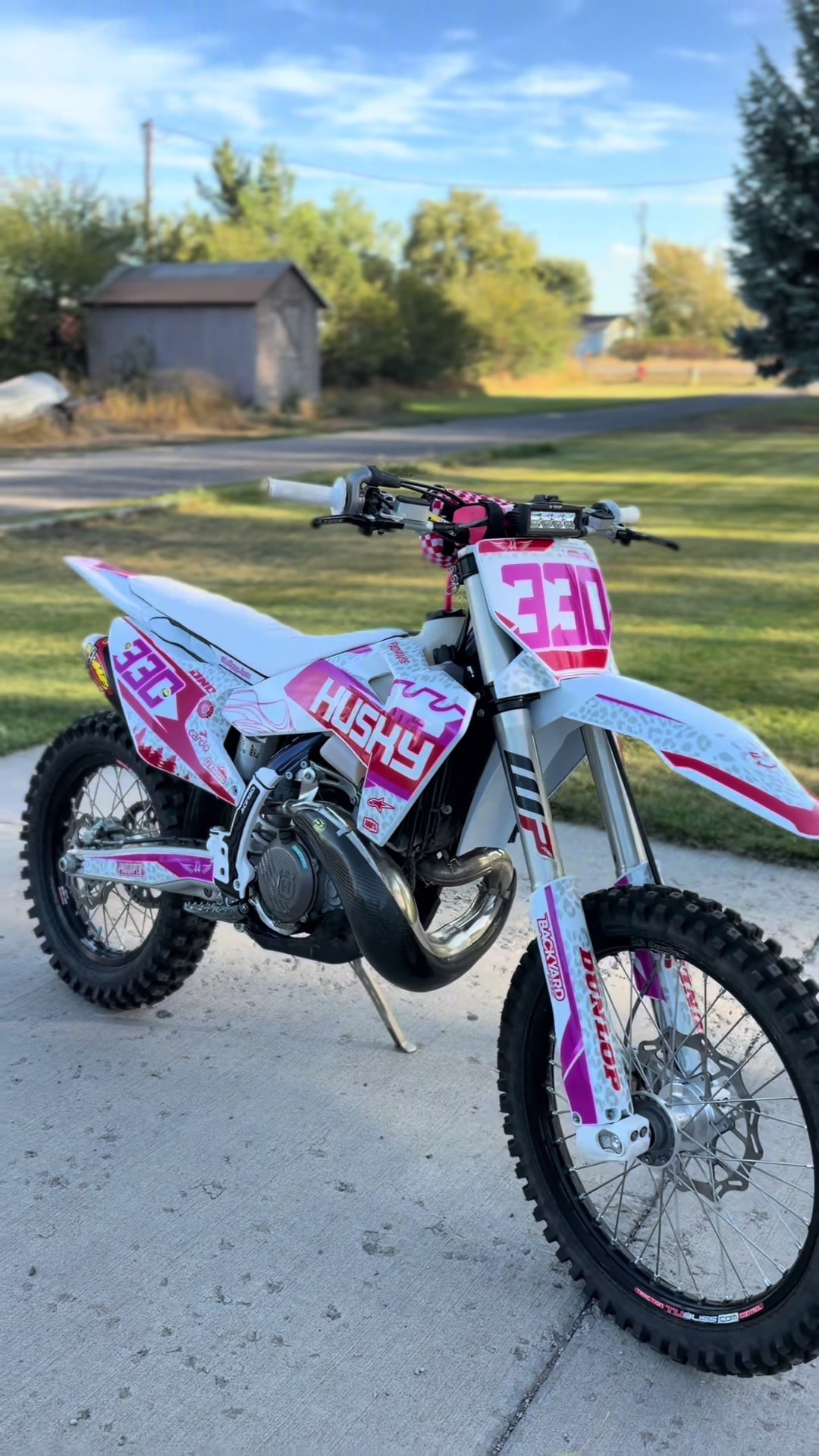 New new🤍 #dirtbike #moto #graphics #motogirl 