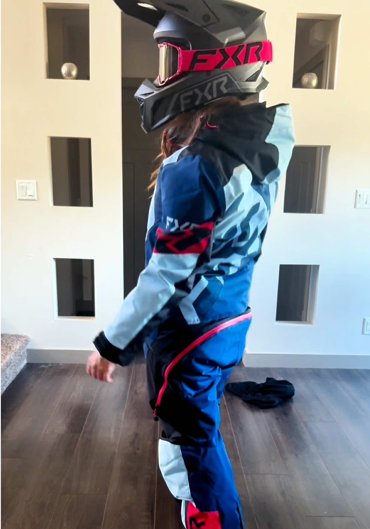 @FXR Racing has me falling for their new 2027 gear especially the new Apex helmet design 🤘🏻 #snowmobile #mountains #sledding #trending #braap 