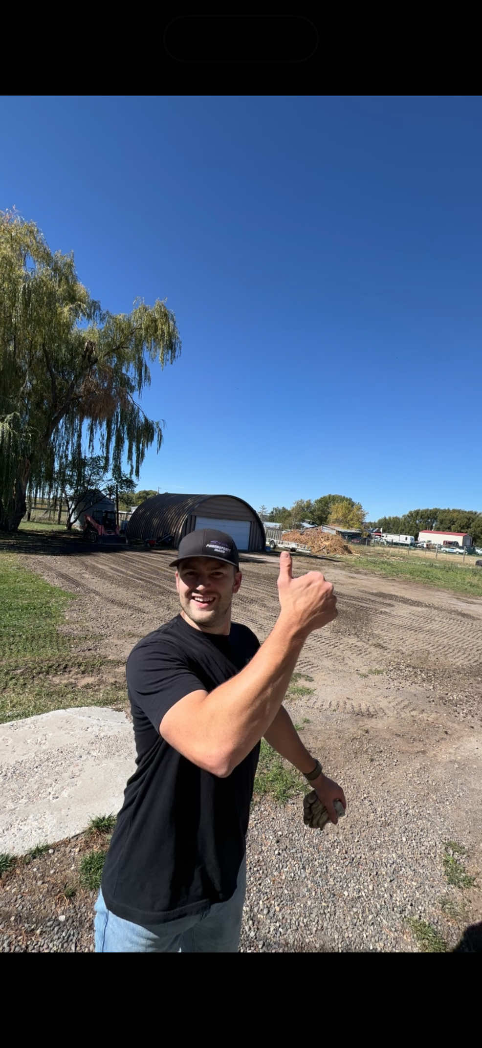 Nothing like fresh gravel!! 🚜 @Kubota Tractor Corporation #idahome #skidsteer #sweatequity #lifesgood #kubota 
