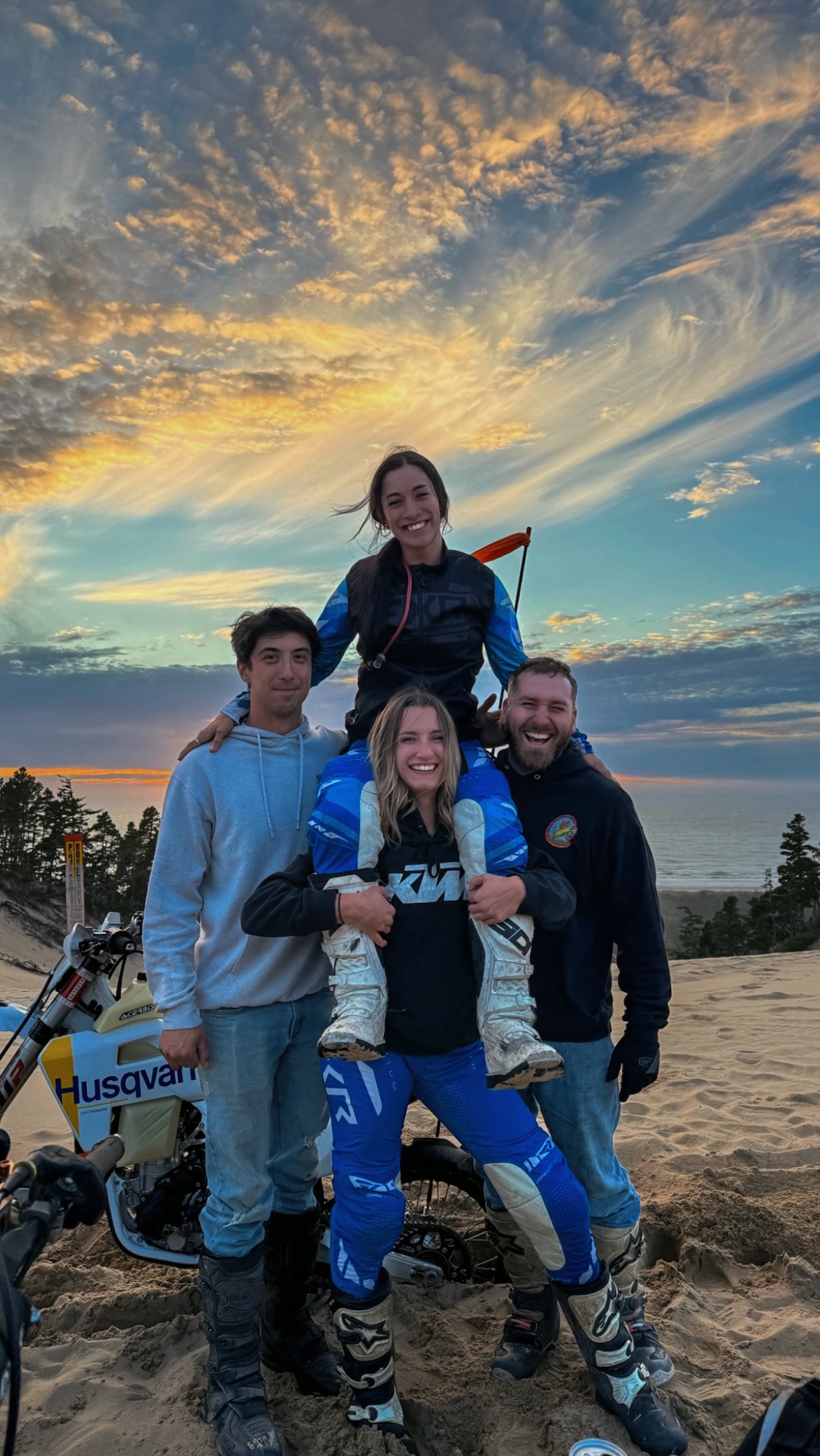 Dune Goonin 🫶🏼 #windybay #TeamMotoSport @motosportinc 