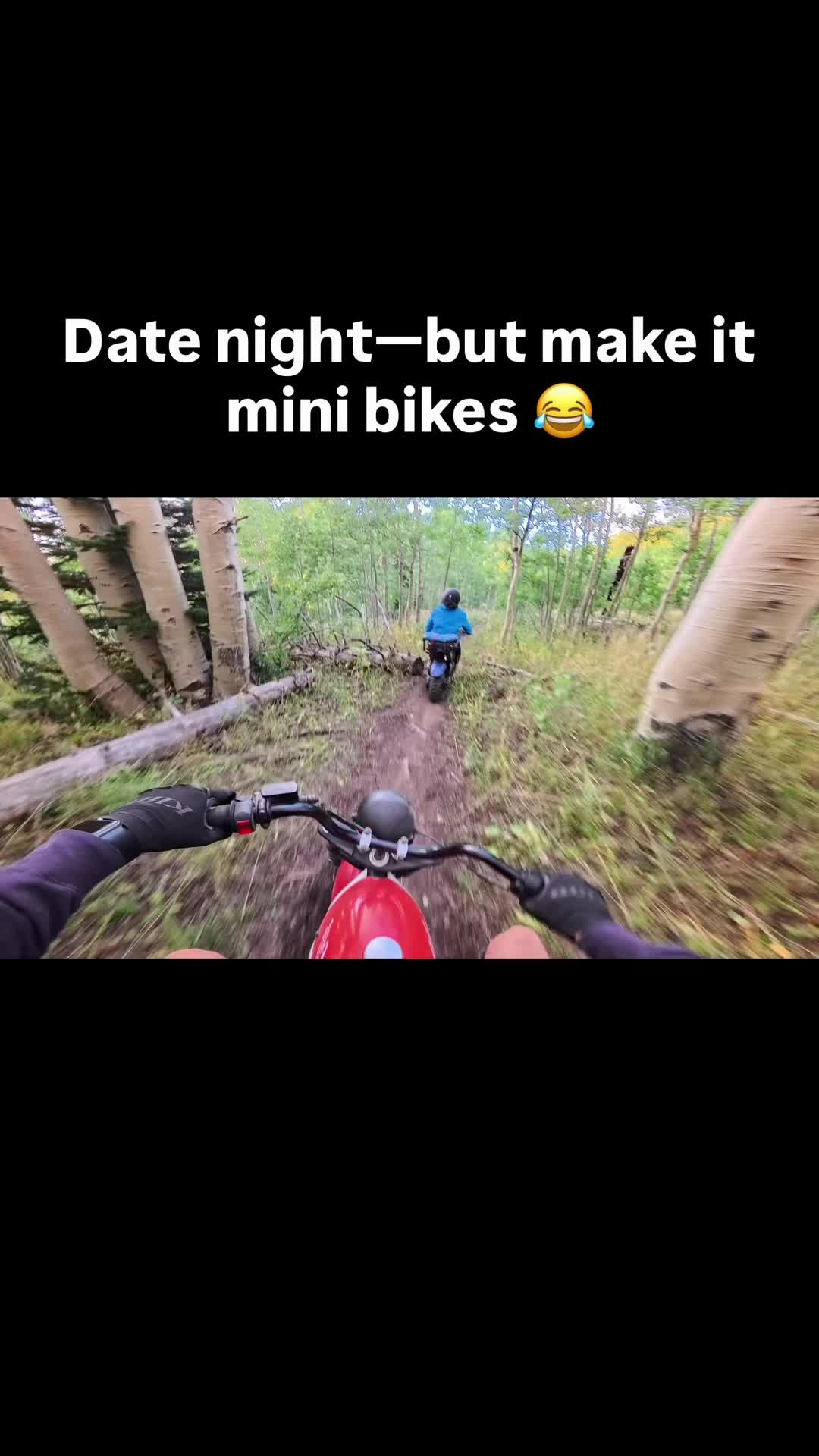 Date night—but make it mini bikes 😂