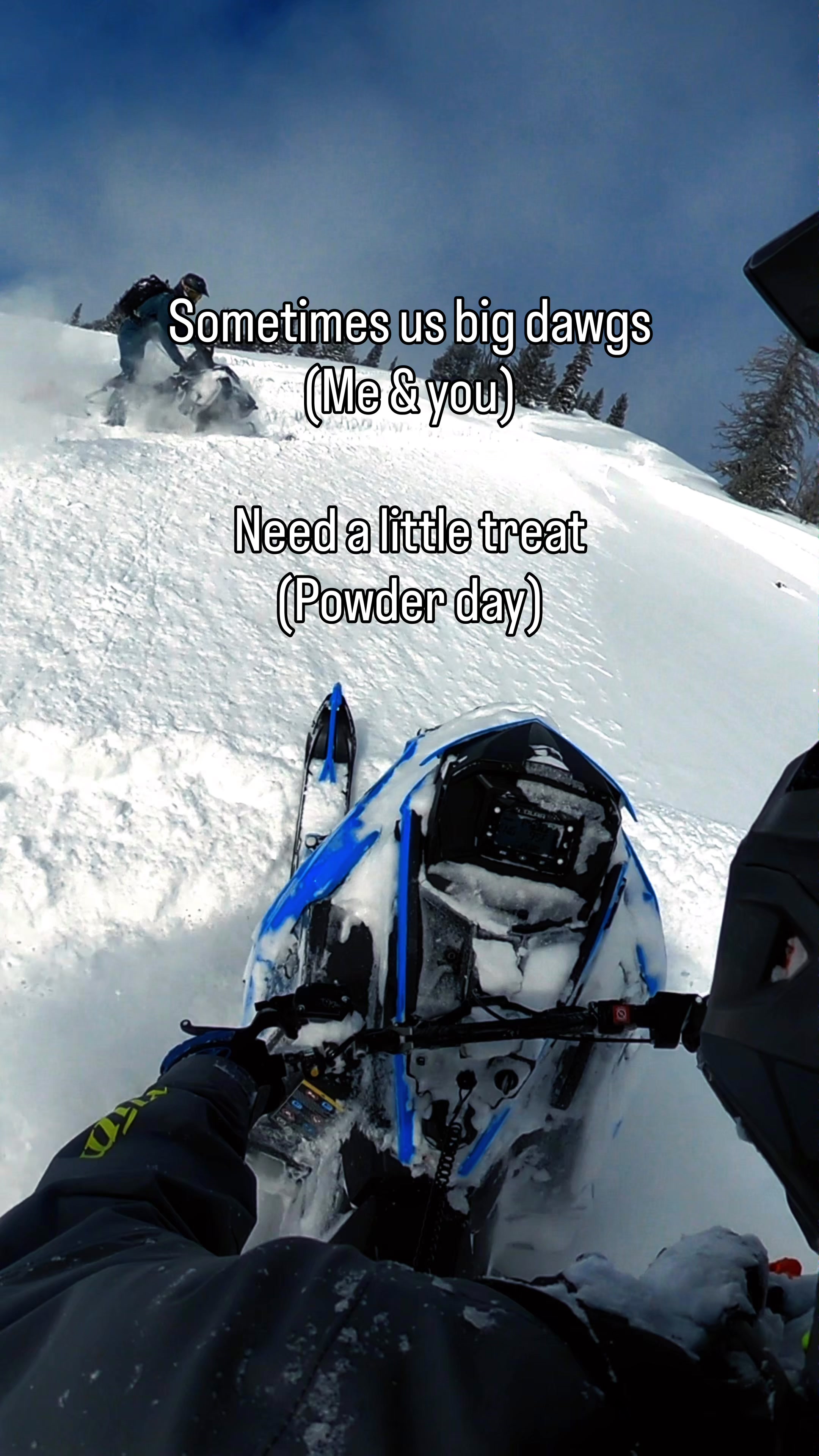 Just a lil treat is all I’m asking for 🙏 @Simmons Flexi-Skis @Oxbow Gear @Twistedfx 