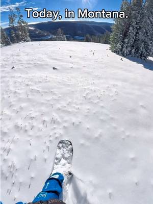 Montana just got slammed with 2 feet of new snow and it was just enough to make some soft turns today @showdownmontana. Not a bad way to start the season.  Follow  for the most accurate pow predictions.