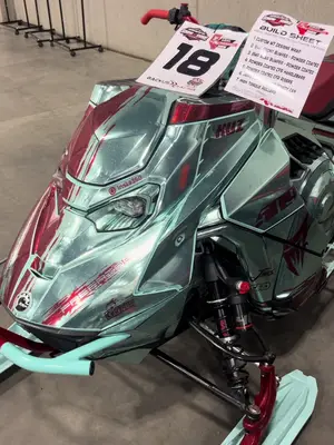 2026 Alberta Powersports show is in the books! @M7 Designs @Jaws_Performance @CheetahFactoryRacing @Ski-Doo #sledtok #showandshine #sledshow #skidoo 