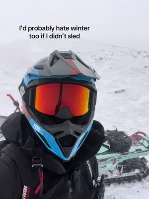 I’d probably hate winter too if I didn’t sled @M7 Designs @CheetahFactoryRacing @Jaws_Performance @Ski-Doo @Oxbow Gear @GlueTread #sledtok #skidoo #turbotime #freerider 