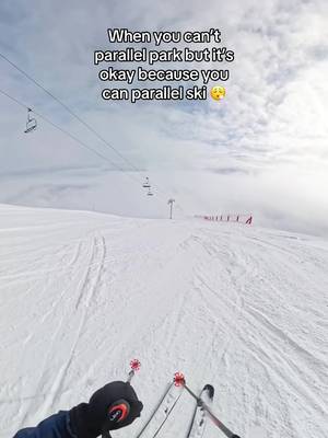 When you can’t parallel park but it’s okay because you can parallel ski! 🎿  #skiing #skiingislife #skiingisfun #skiingday #skiingseason 