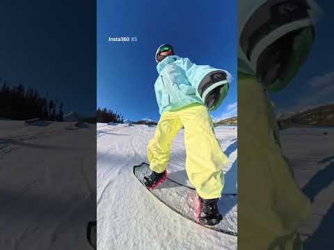 Rope tow park lap @BigSkyResort  #snowboarding #insta360 #freestyle #bigsky