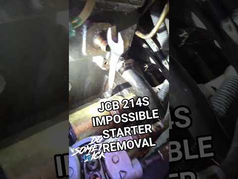 jcb 214s STARTER REMOVAL    worst design ever !