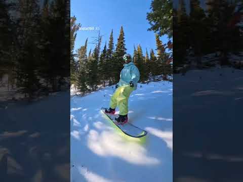 Big sky off piste. 😅 #skiingfails #snowboarding #fail #winter #bigsky