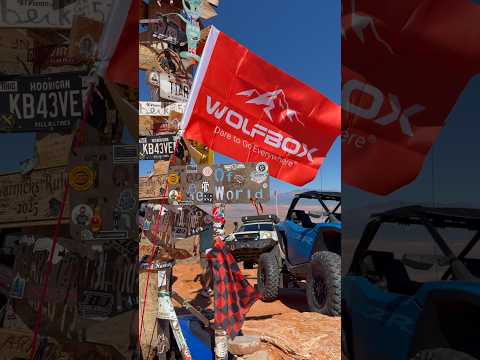 Our second trail run was with @wolfbox_official to the top of the world!