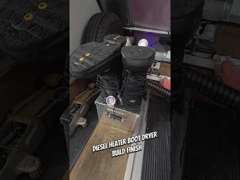 Diesel heater boot dryer build finished #snowmobiles #polarissnow