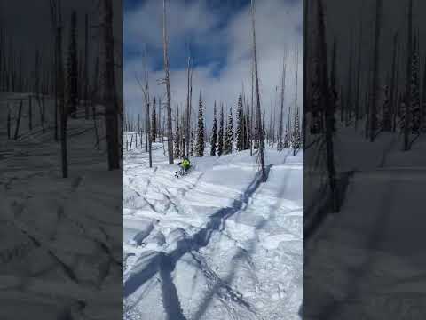 Snowbiking eagles pass #yeti #snowbike #yamaha #yz450f #explorebc #winter