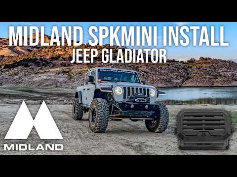 Midland SPKMINI External Speaker Install on Jeep Gladiator