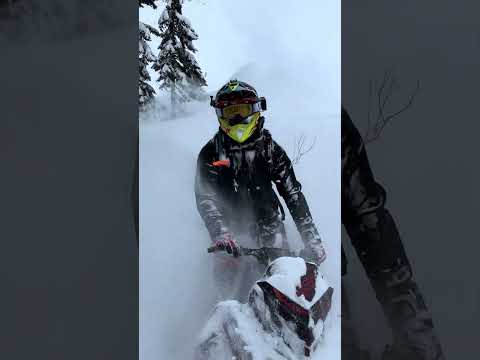 Winter has finally hit north Idaho🙌🏼 #snowmobile
